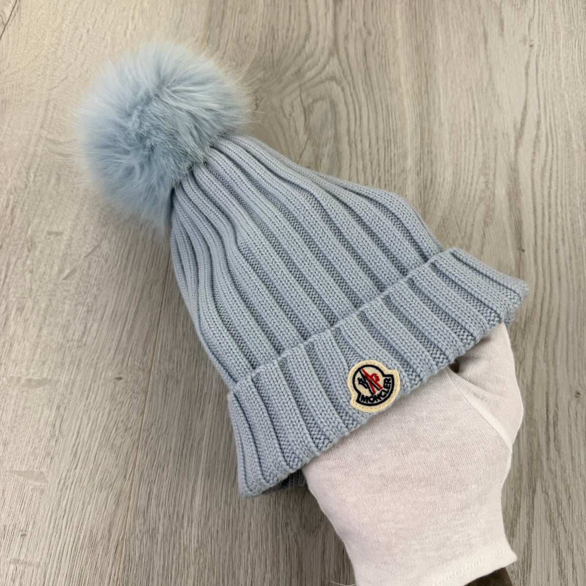 Moncler Women’s Blue Wool Beanie