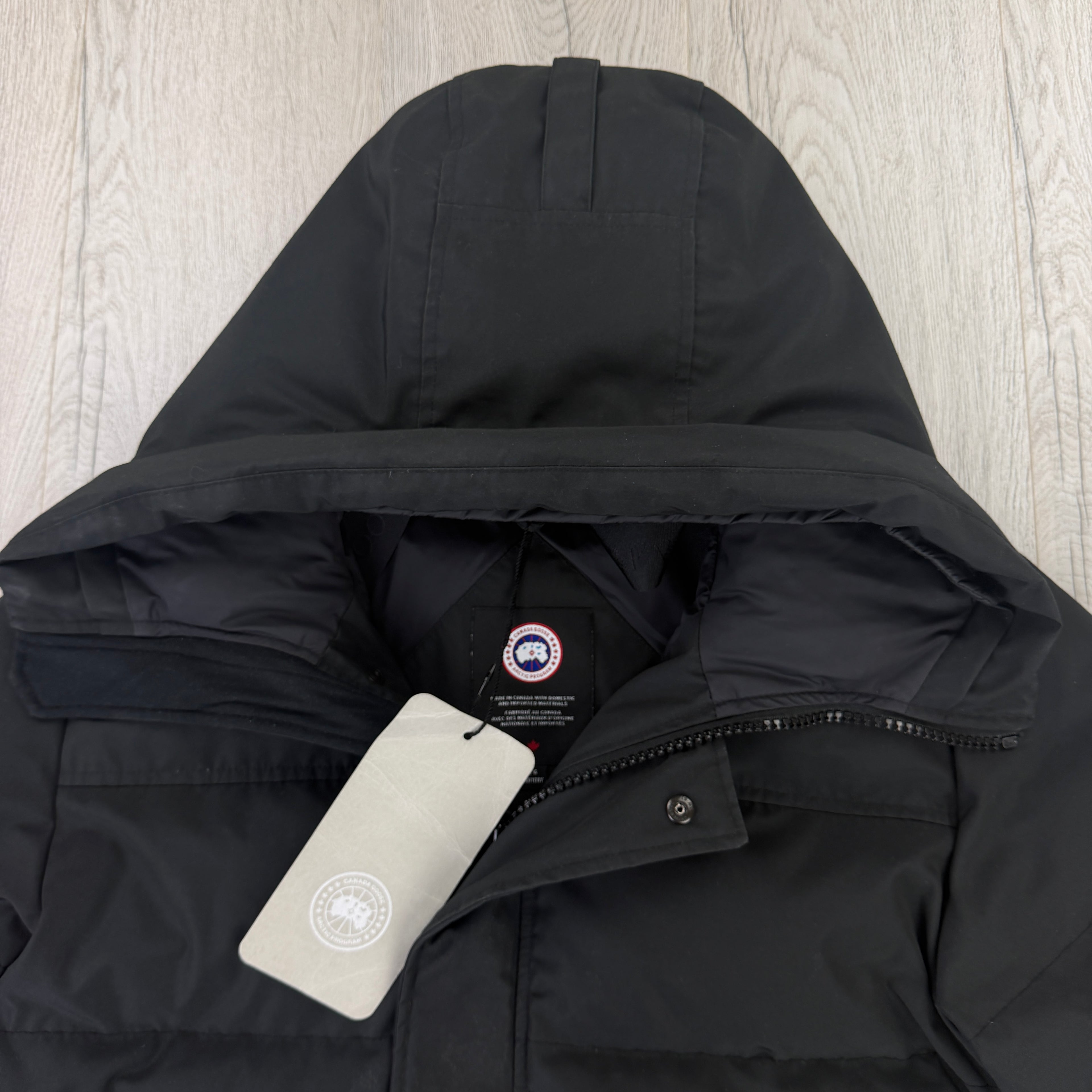 Canada Goose Men’s Black Macmillian Parker Jacket - Large
