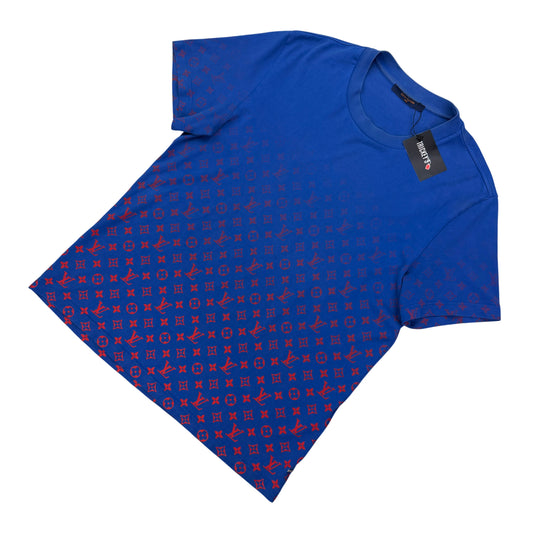 Louis Vuitton Men’s Blue & Red Gradient T-shirt - Large