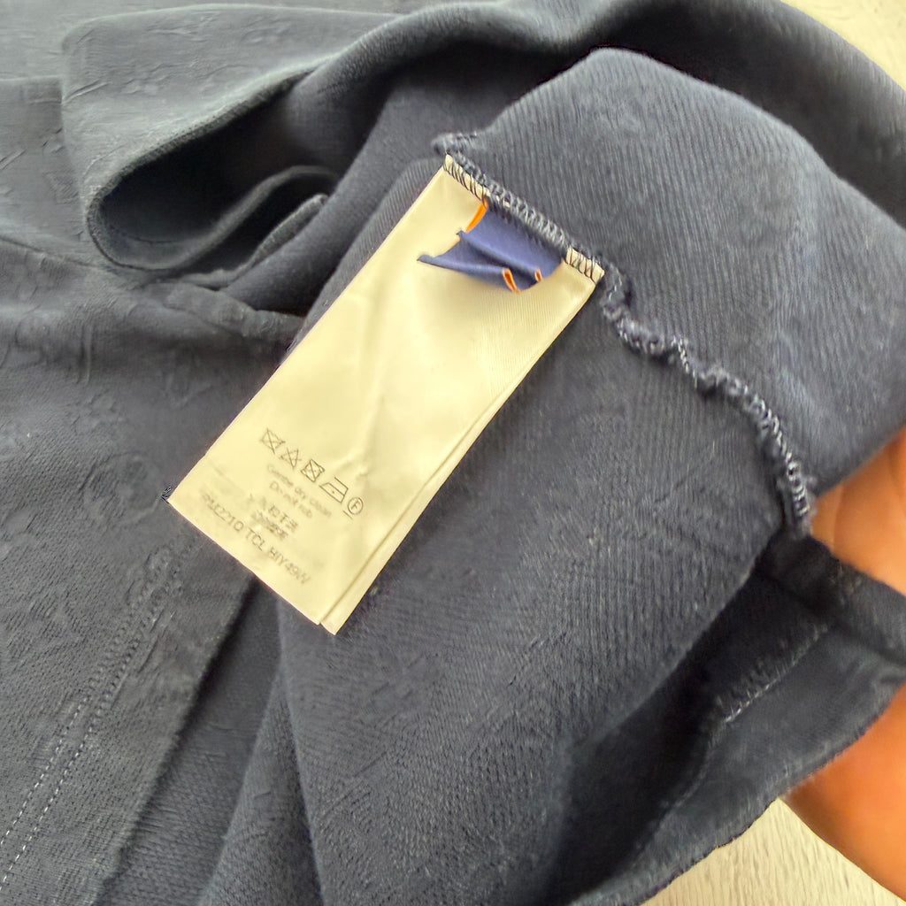 Louis Vuitton Men’s Navy Monogram 3D Pocket T-shirt - Large