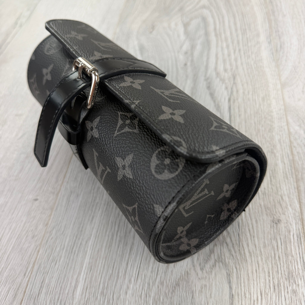 Louis Vuitton Black Monogram 3 Watch Case