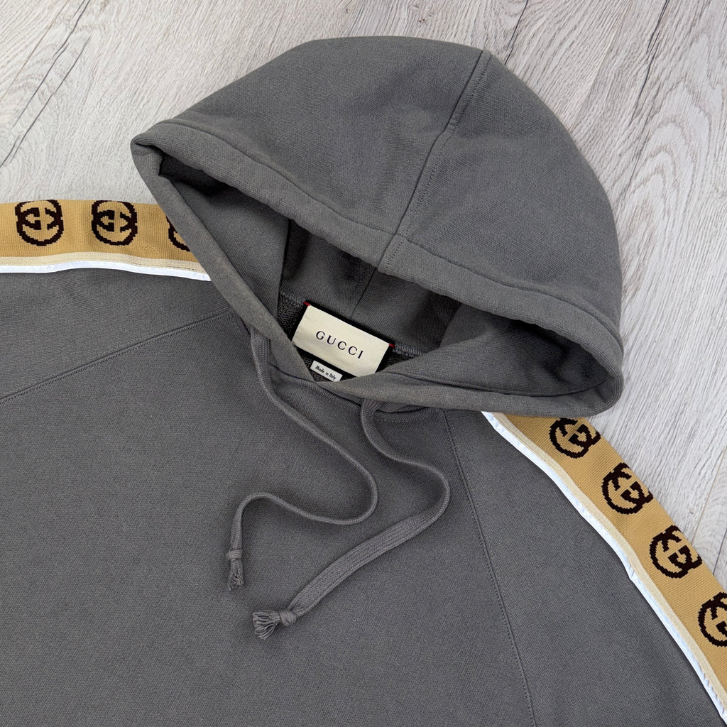 Gucci Men’s Grey Pullover Hoodie - Medium