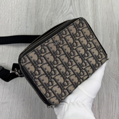 Dior Zipped Pouch With Shoulder Strap Bag