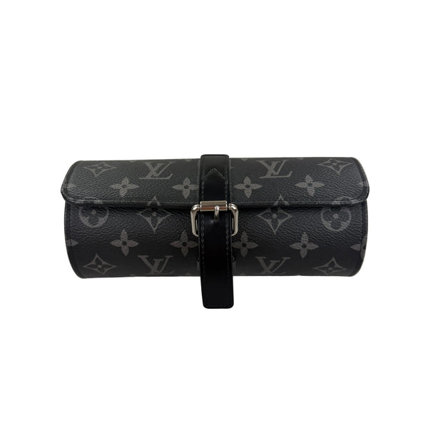 Louis Vuitton Black Monogram 3 Watch Case