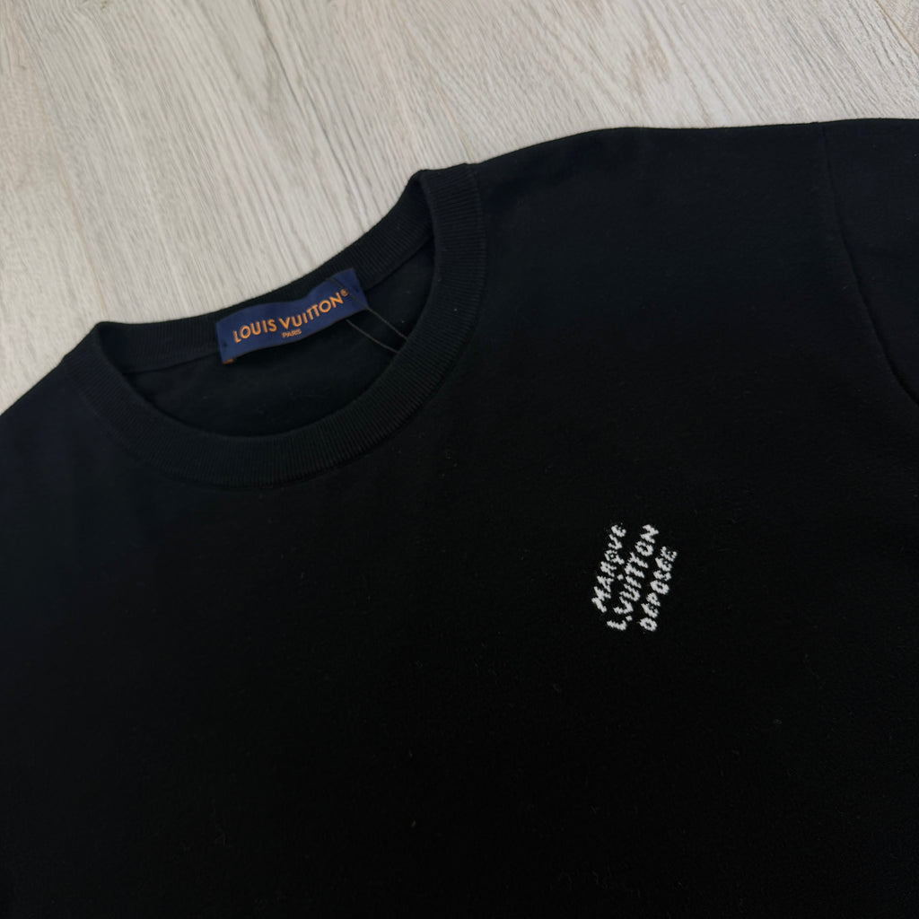 Louis Vuitton Men’s Black Cotton T-shirt - Large