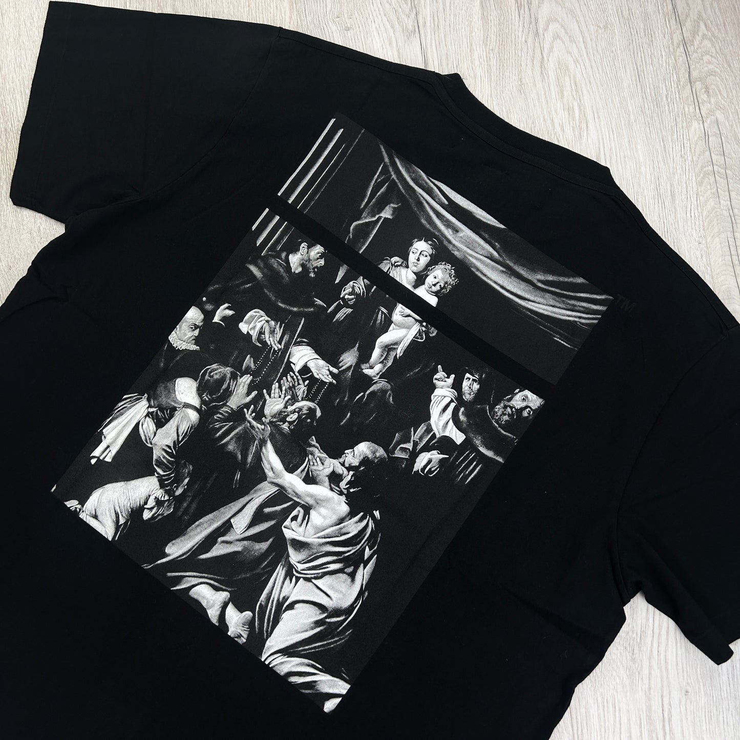 Off White Men’s Black Oversized T-shirt