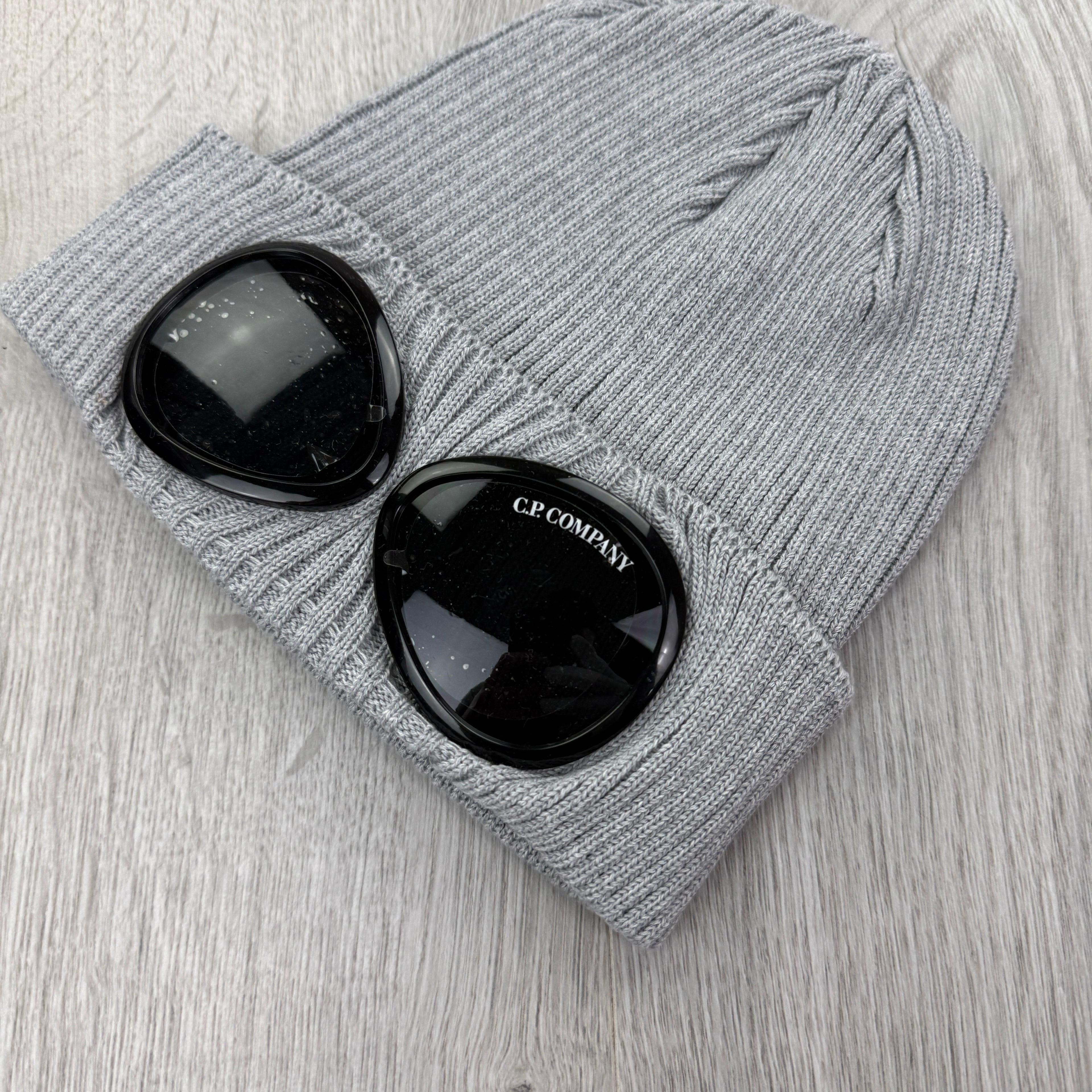 CP Company Men’s Grey Goggle Beanie