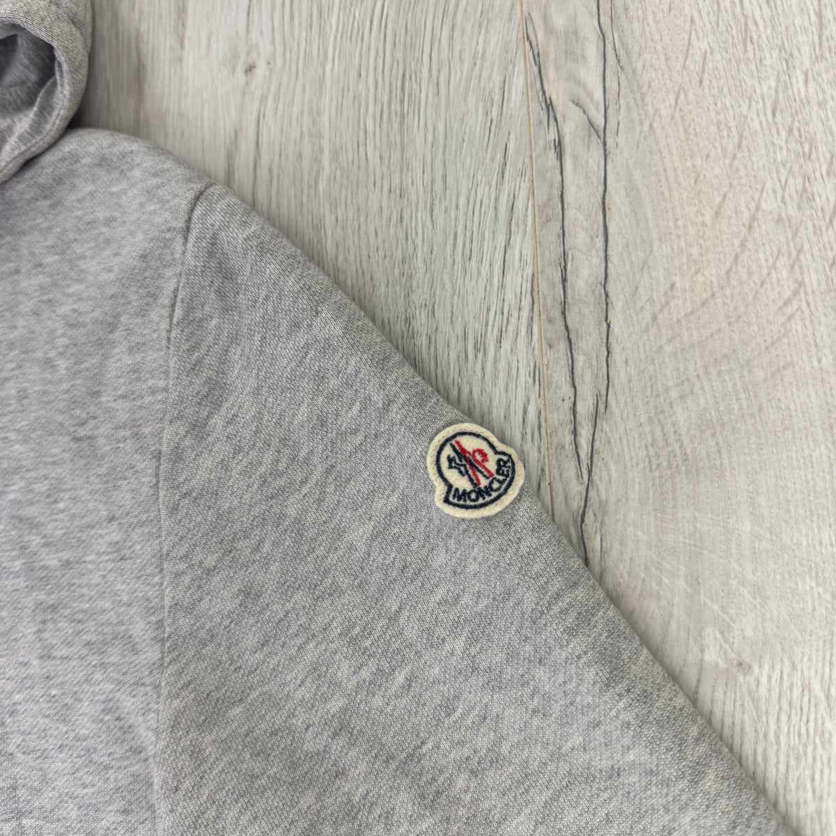 Moncler Men’s Maglia Grey Zip-up Hoodie  - Large Slim