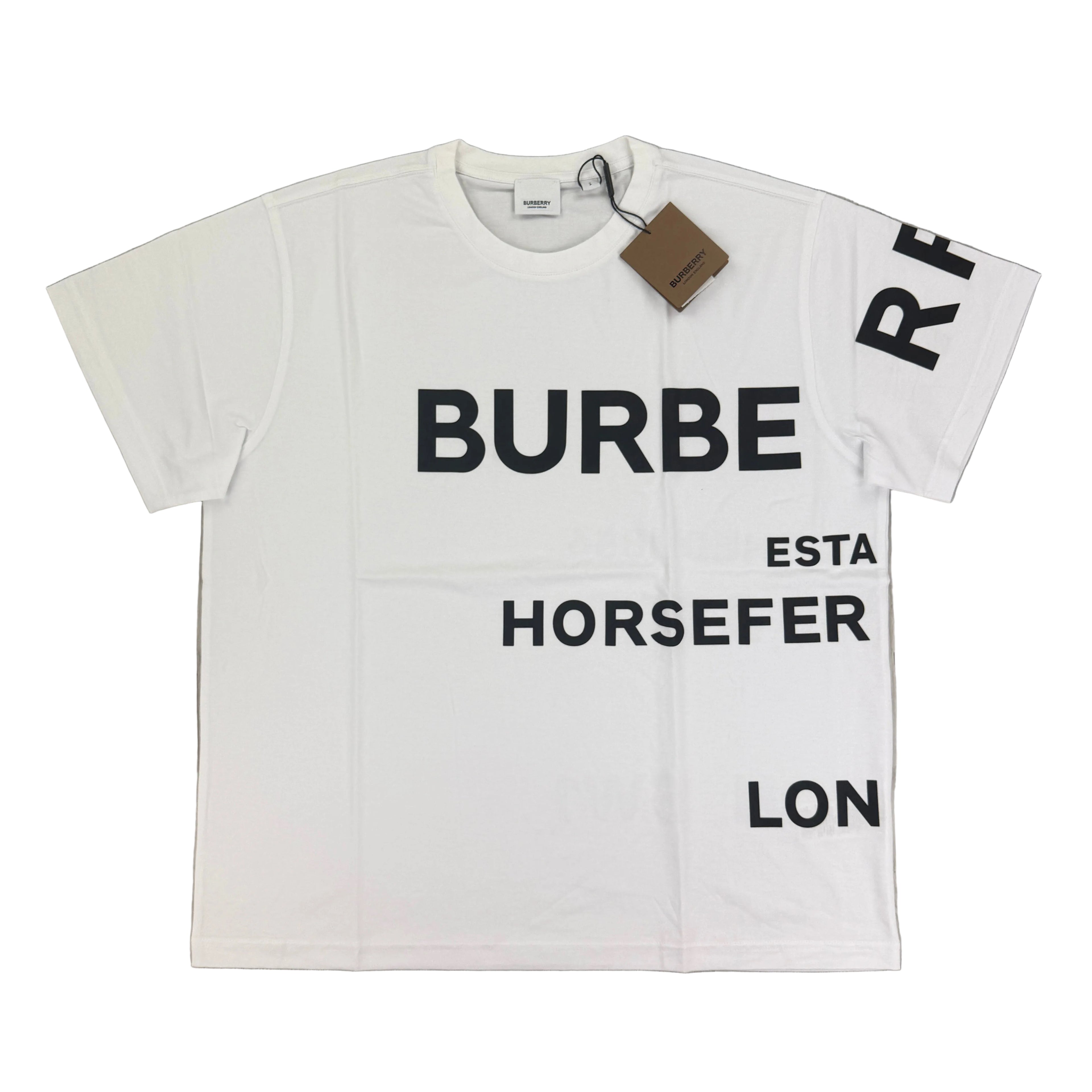 Burberry Men’s White T-shirt & Shorts Set