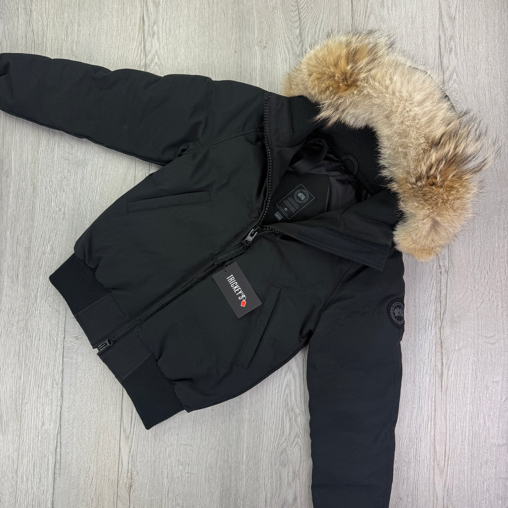 Canada Goose Women’s Black Savona Bomber Parker Jacket - XXS
