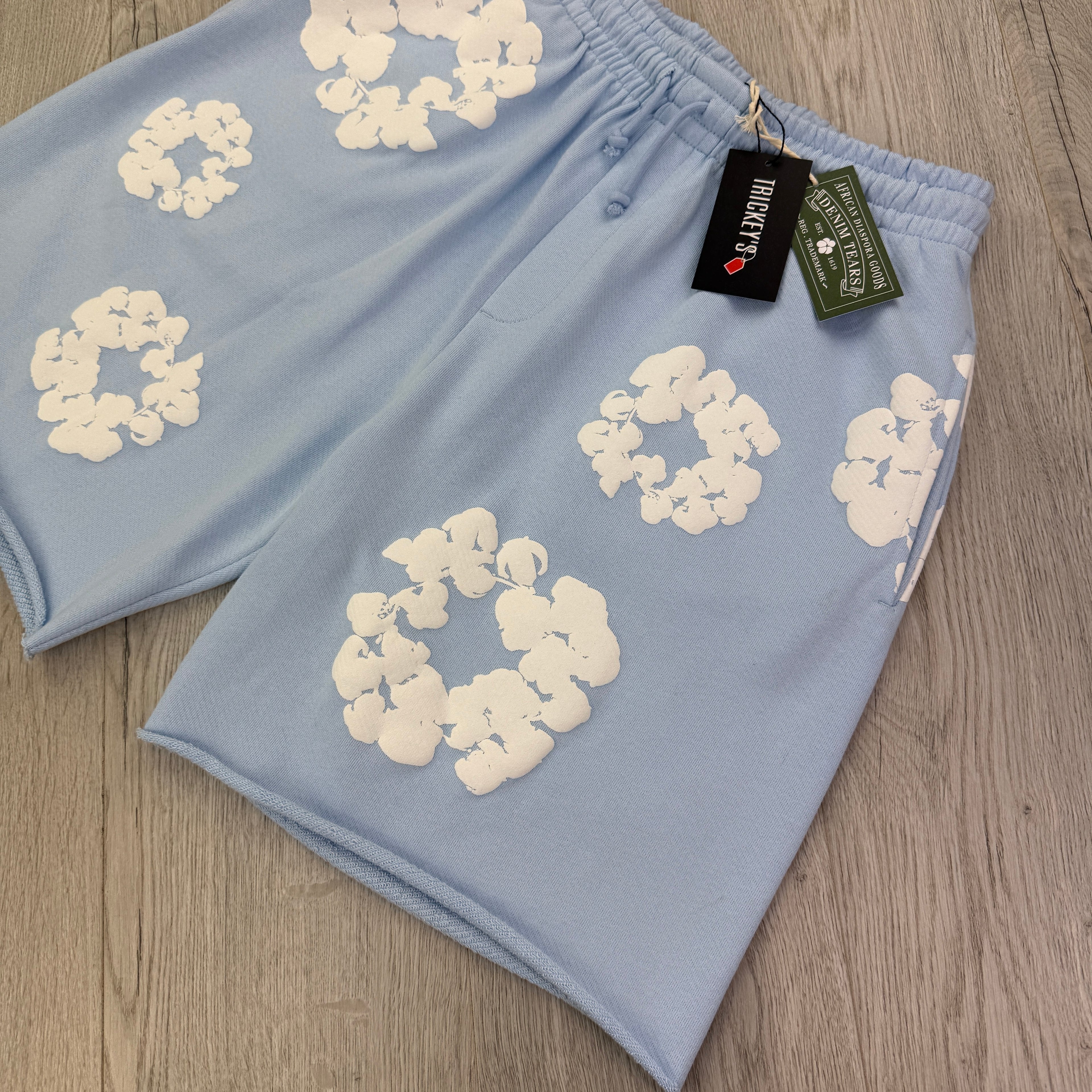 Denim Tears Baby Blue Jersey Shorts