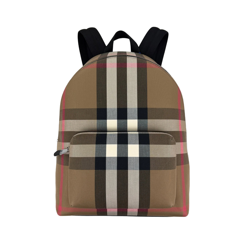 Burberry Men’s Check Print Backpack