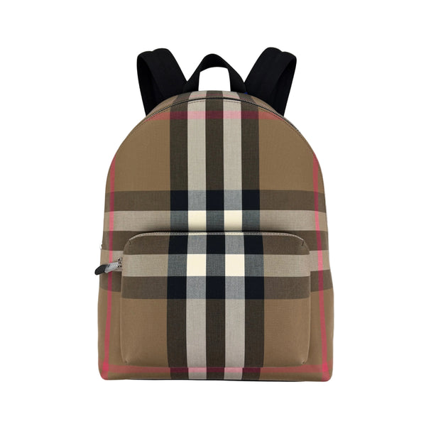 Burberry Men’s Check Print Backpack