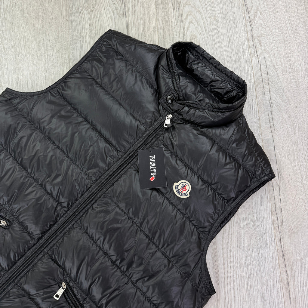 Moncler Men’s Black GUI Down Gilet - Size 3
