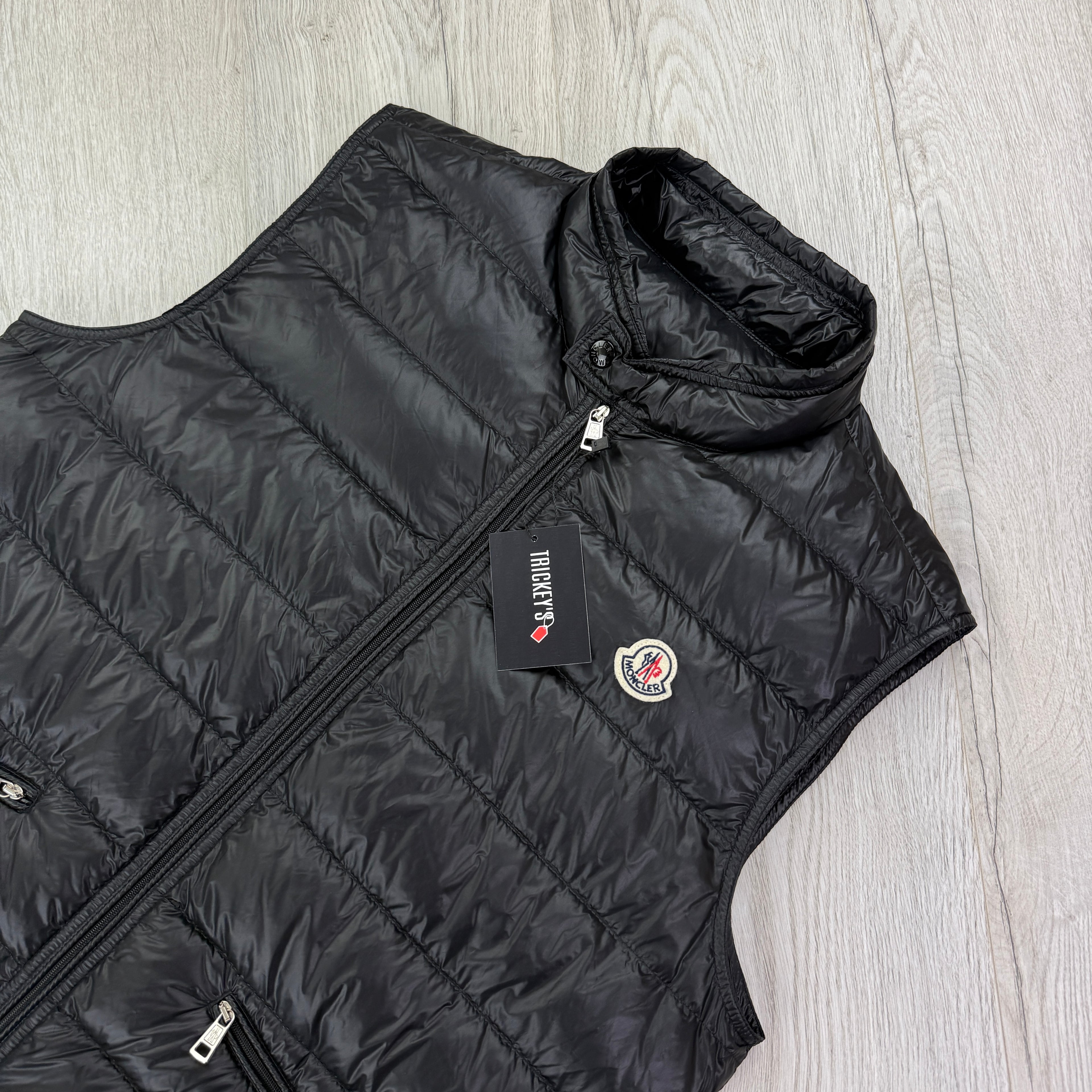 Moncler Men’s Black GUI Down Gilet - Size 3