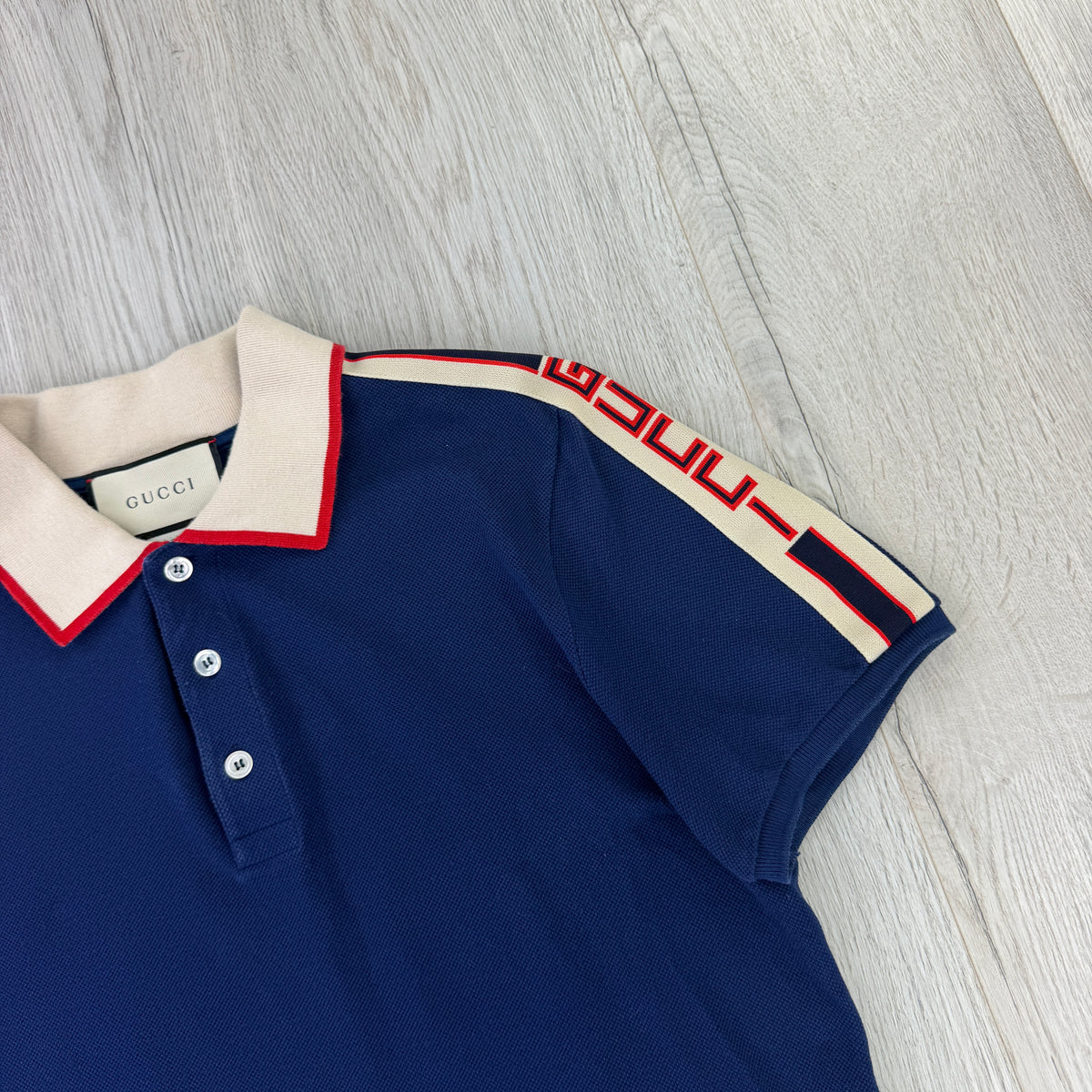 Gucci Men’s Navy Polo - Fit S/M