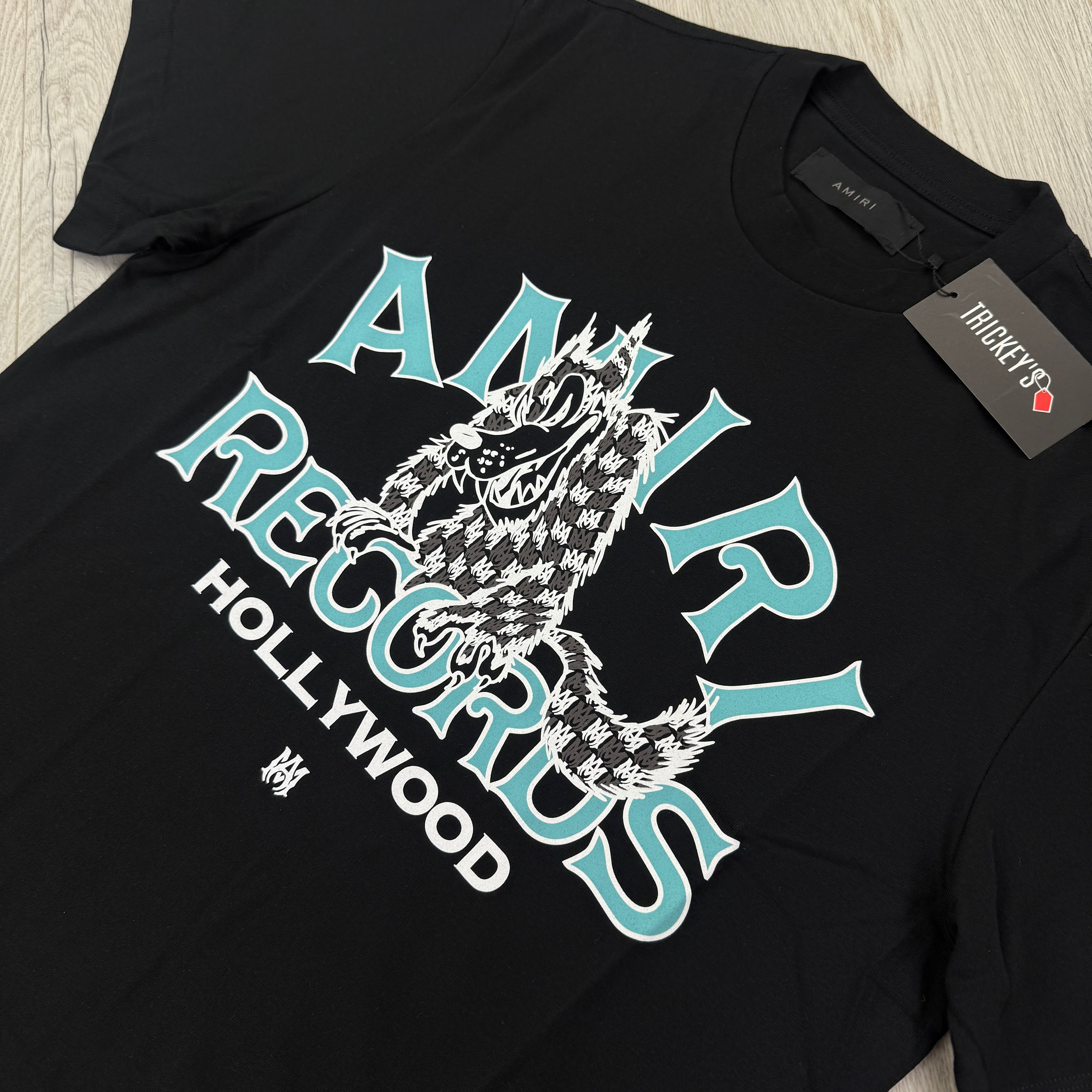 Amiri Records Hollywood Black T-shirt