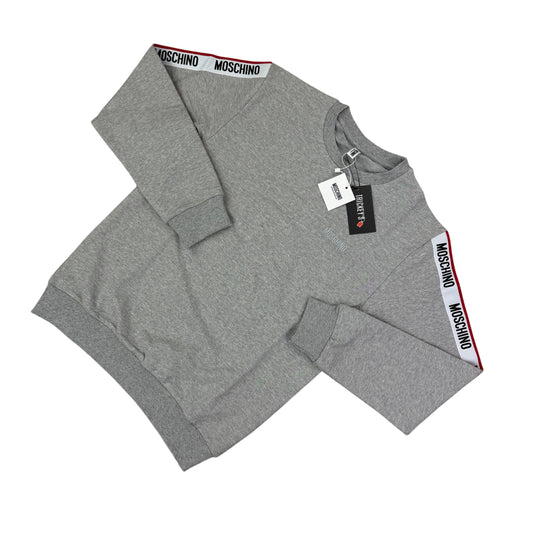 Moschino men’s grey crewneck jumper