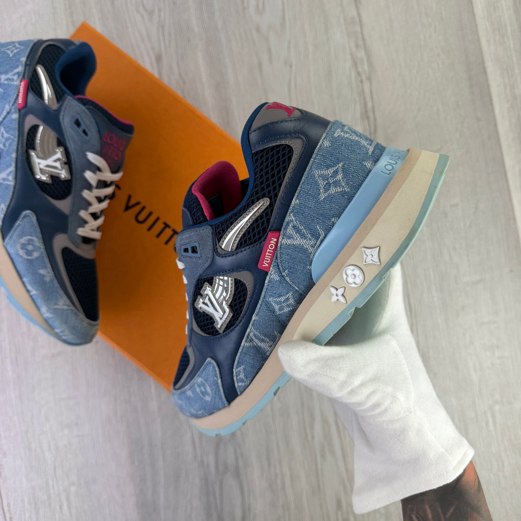 Louis Vuitton Men’s Blue Run Away Trainers - Uk 10 (Fit Uk 10.5)