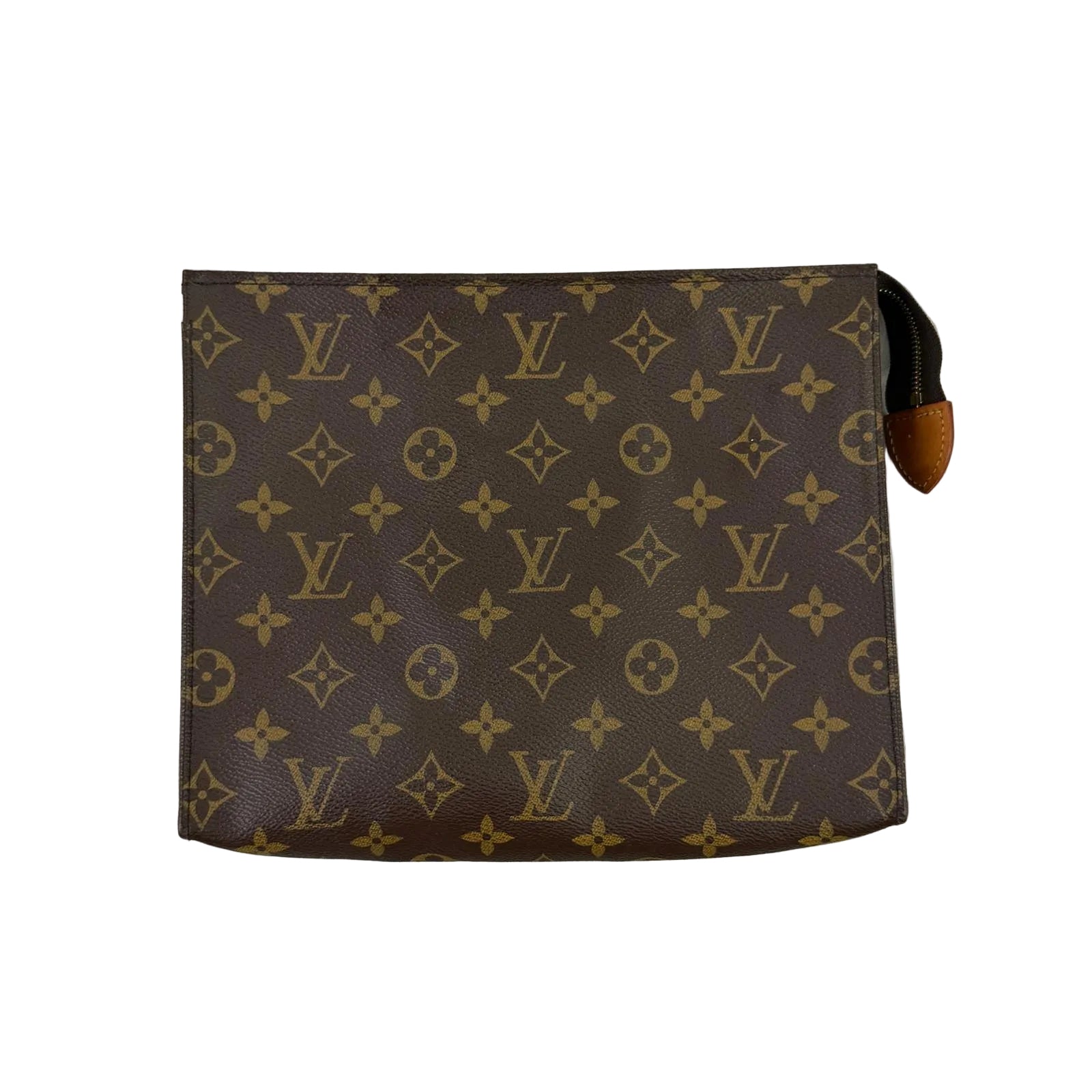 Louis Vuitton Brown Monogram Pochette Clutch Bag