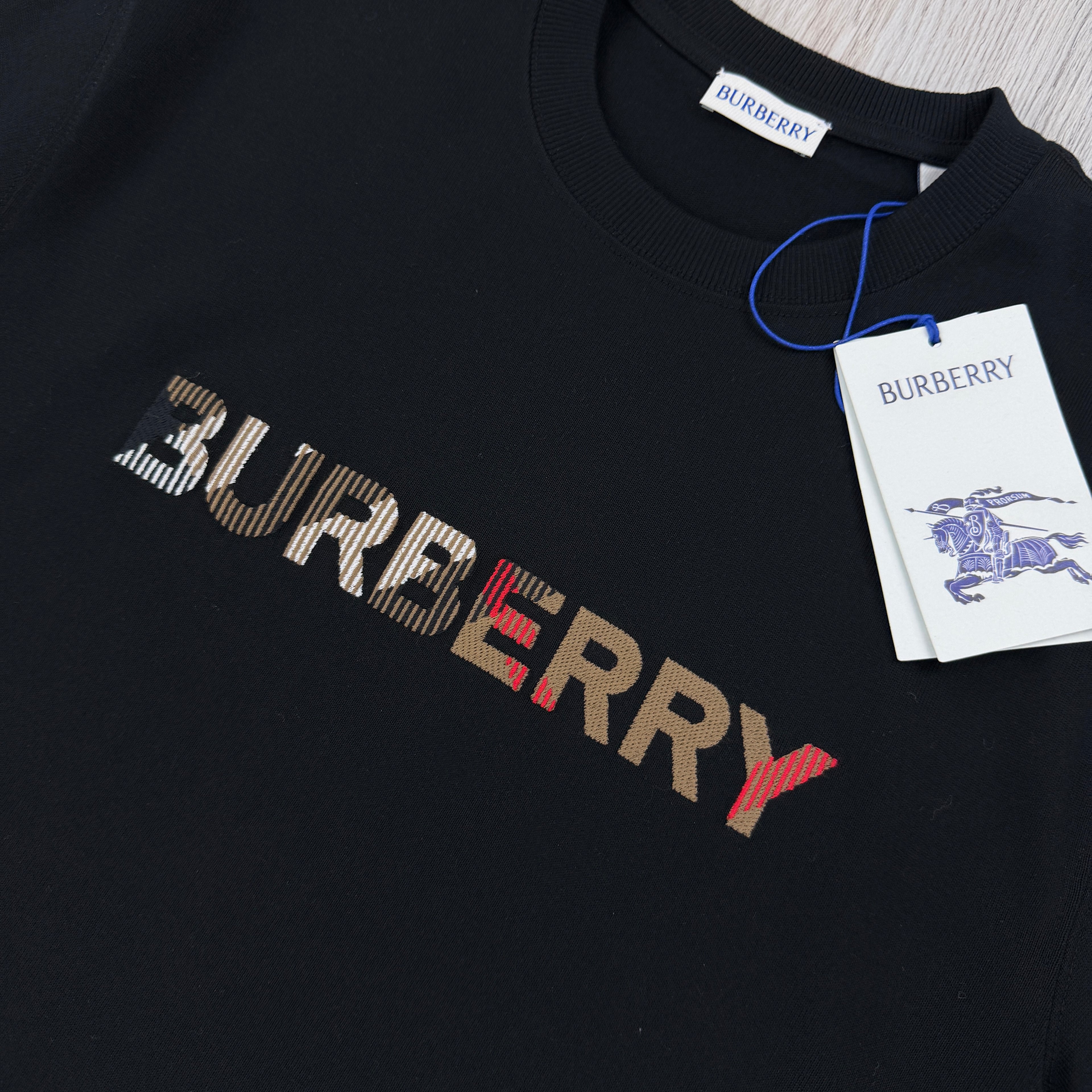 Burberry Men’s Black T-shirt & Shorts Set