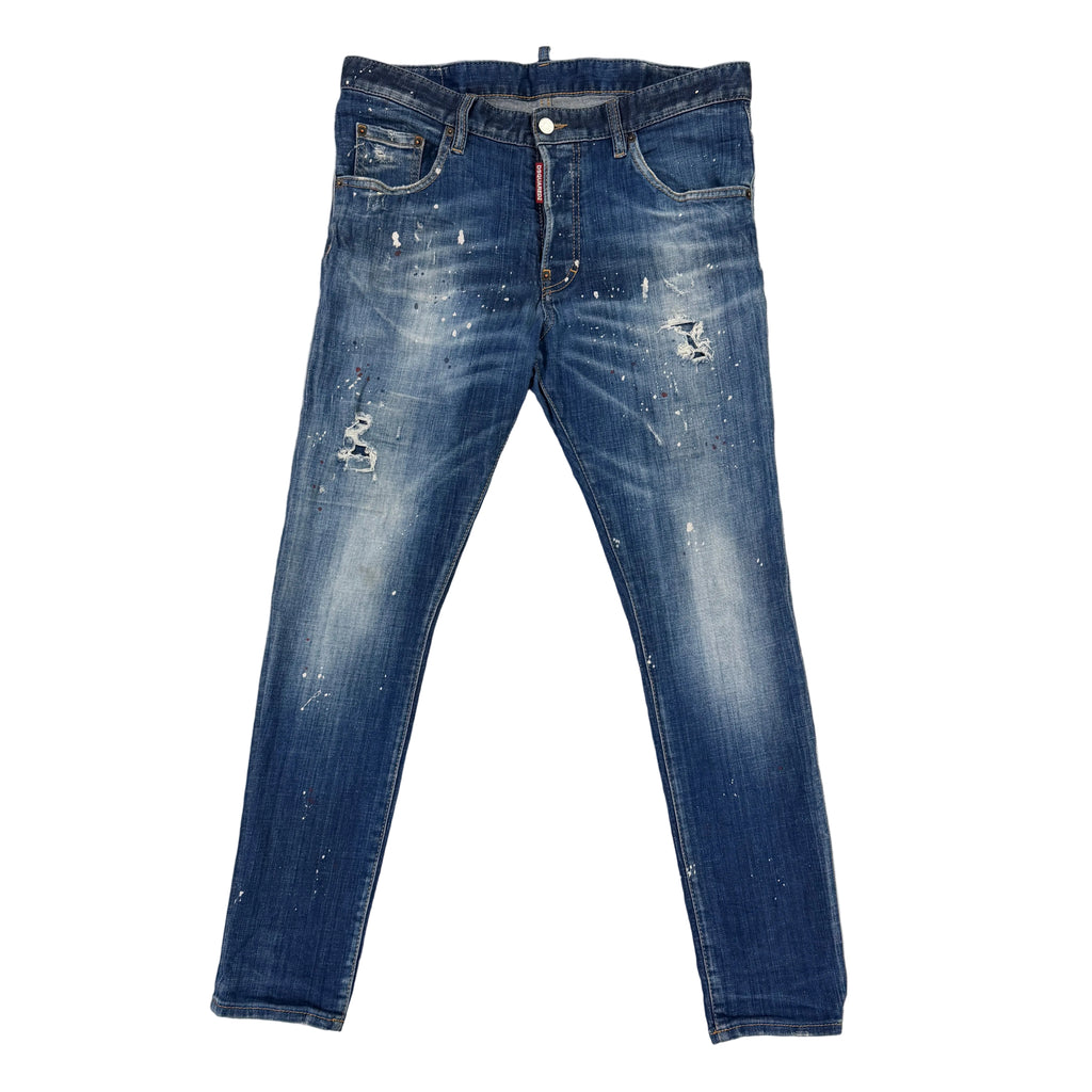 Dsquared2 Men’s Blue Distressed Cool Guy Jeans - 50 (Uk 33)