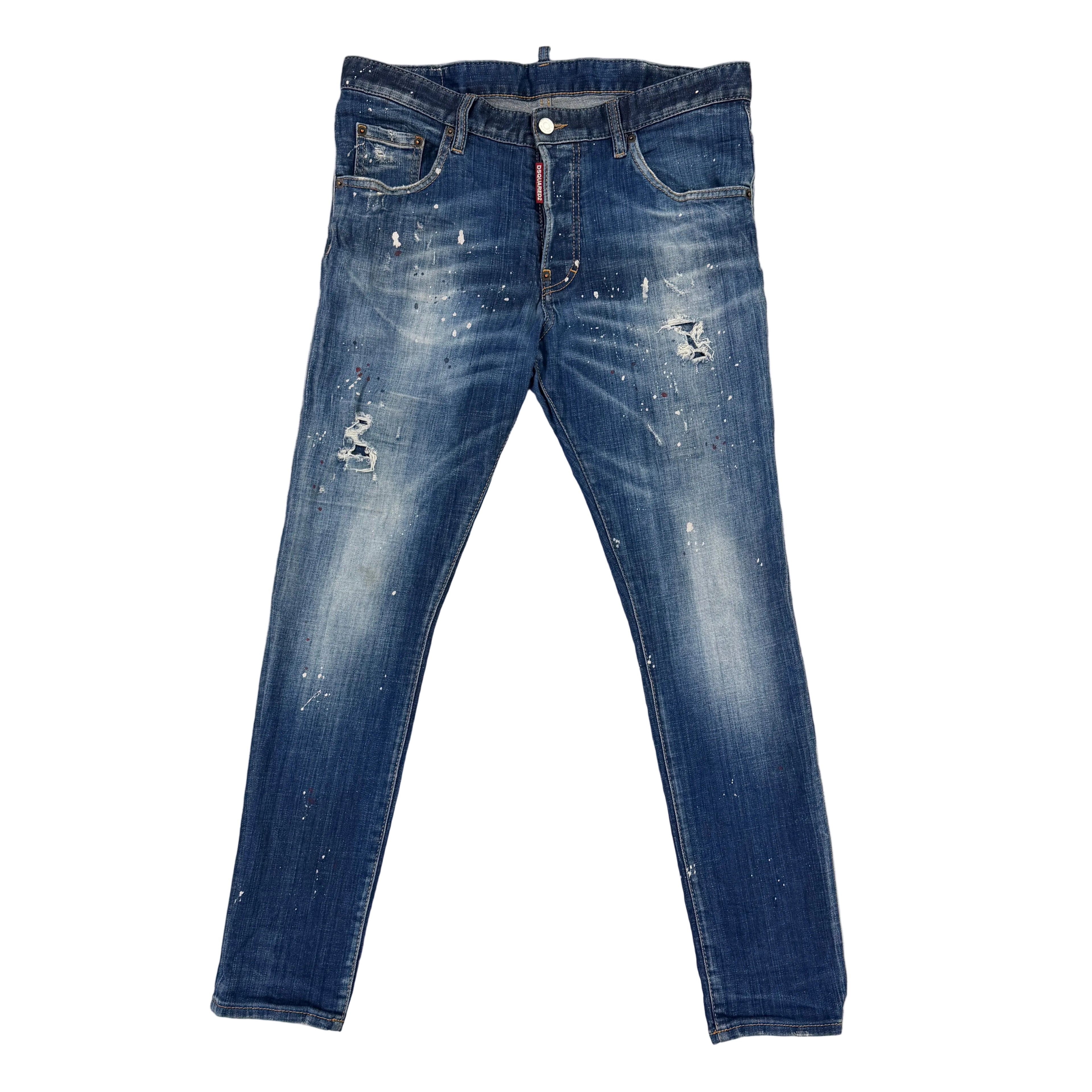 Dsquared2 Men’s Blue Distressed Cool Guy Jeans - 50 (Uk 33)