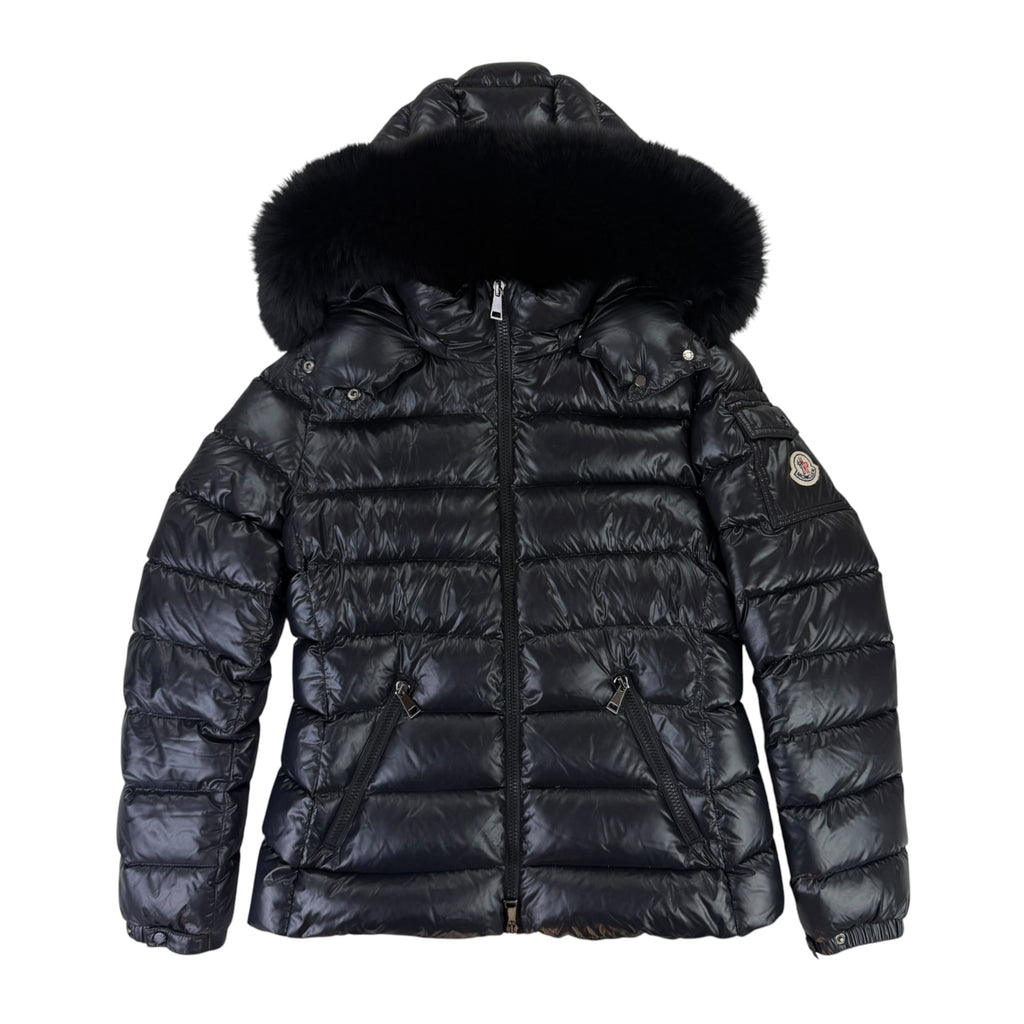 Moncler Women’s BadyFur Black Jacket With Black Fur - Size 1