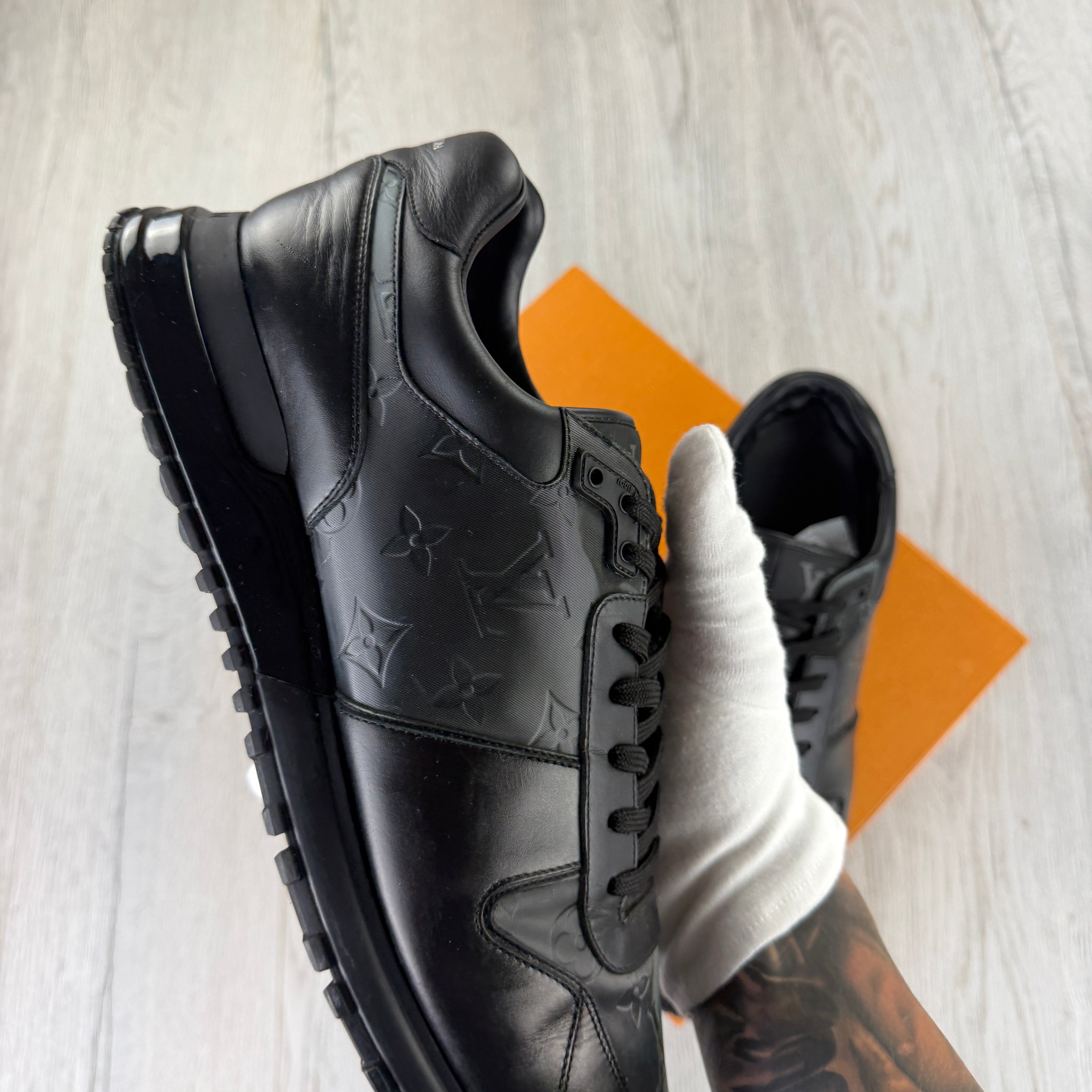 Louis Vuitton Men’s Black Run Away Trainers - Uk 11