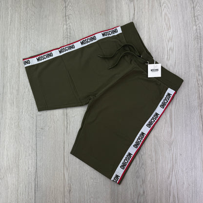Moschino Men’s Khaki Green T-shirt & Short Set
