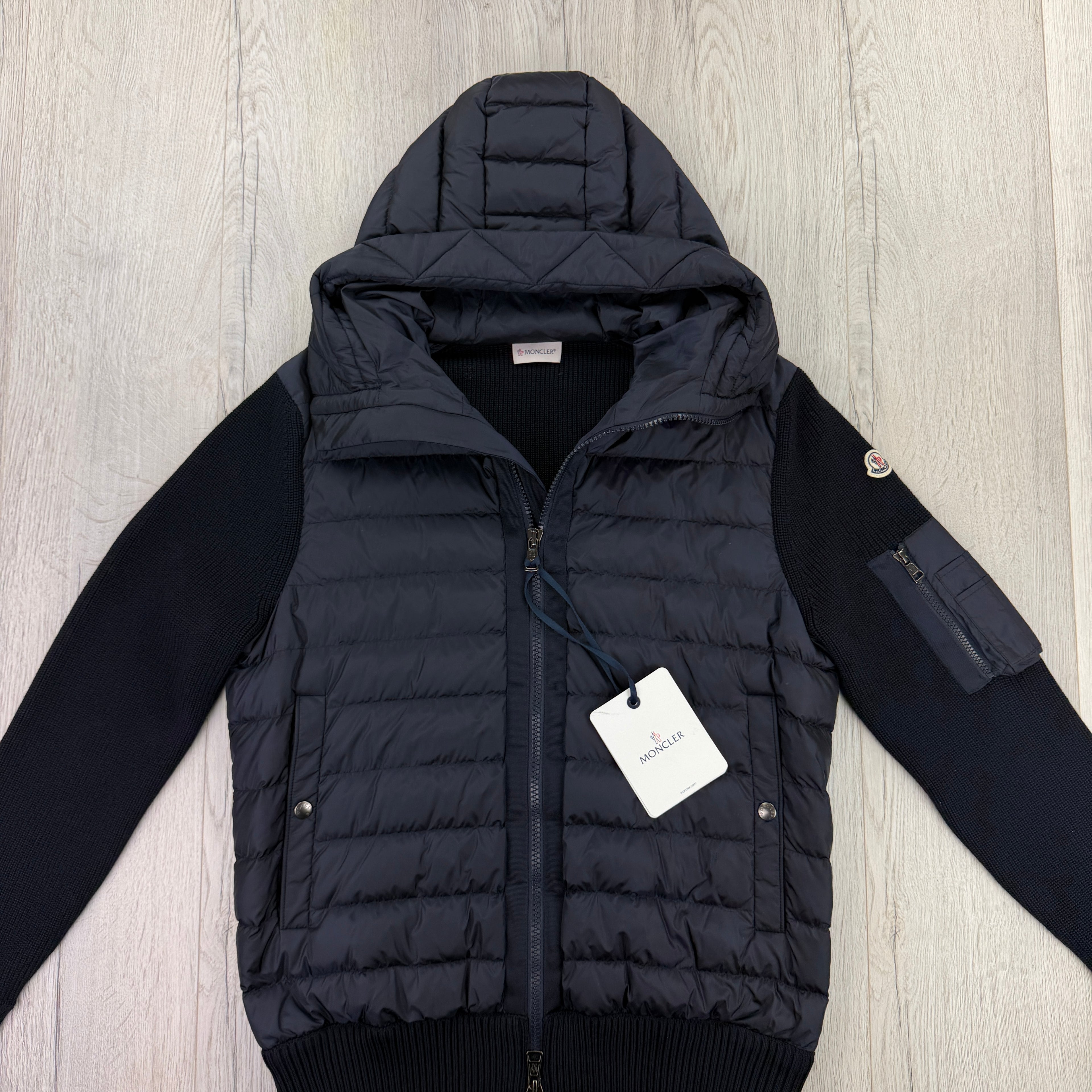 Moncler Men’s Navy Maglia Tricot Cardigan - XL