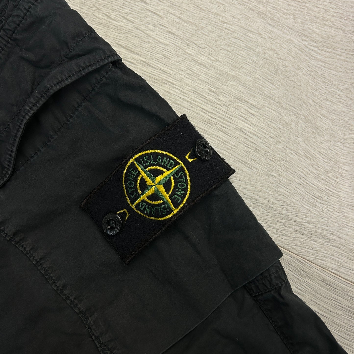 Stone Island Men’s Black Cargo Trousers