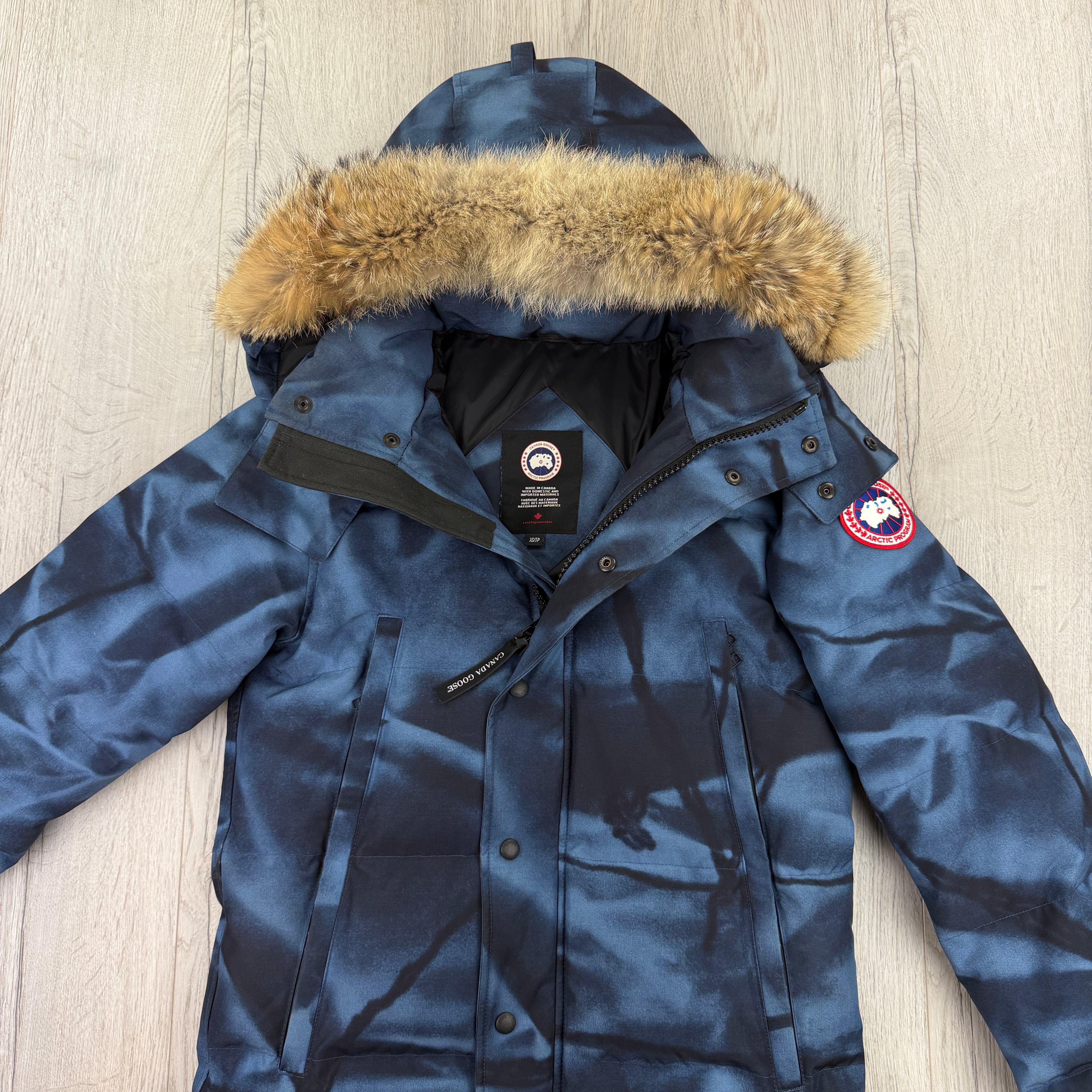 Canada Goose Abstract Blue Parka
 Wyndham Jacket - XS