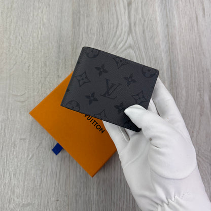 Louis Vuitton Men’s Monogram Graphite Leather Wallet