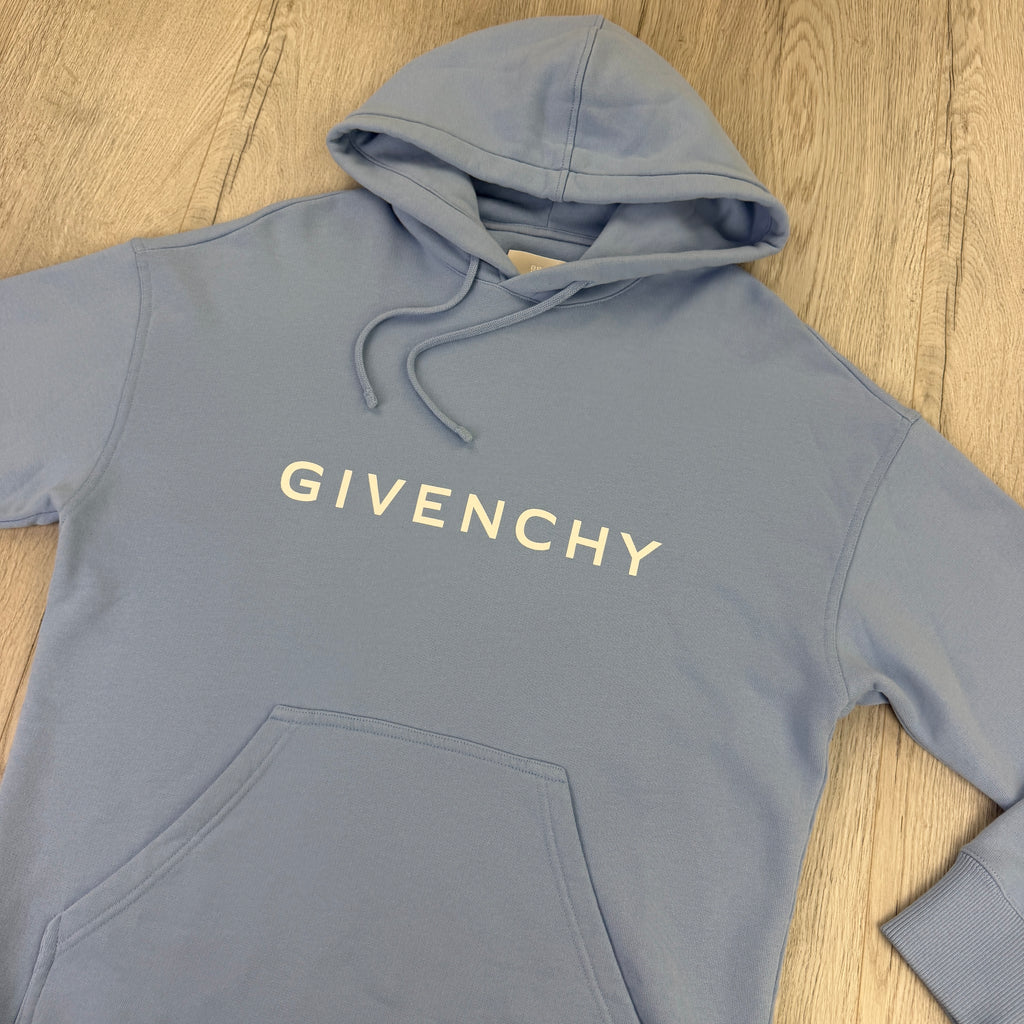 Givenchy Men’s Blue Pullover Hoodie - Small (Fit Medium)