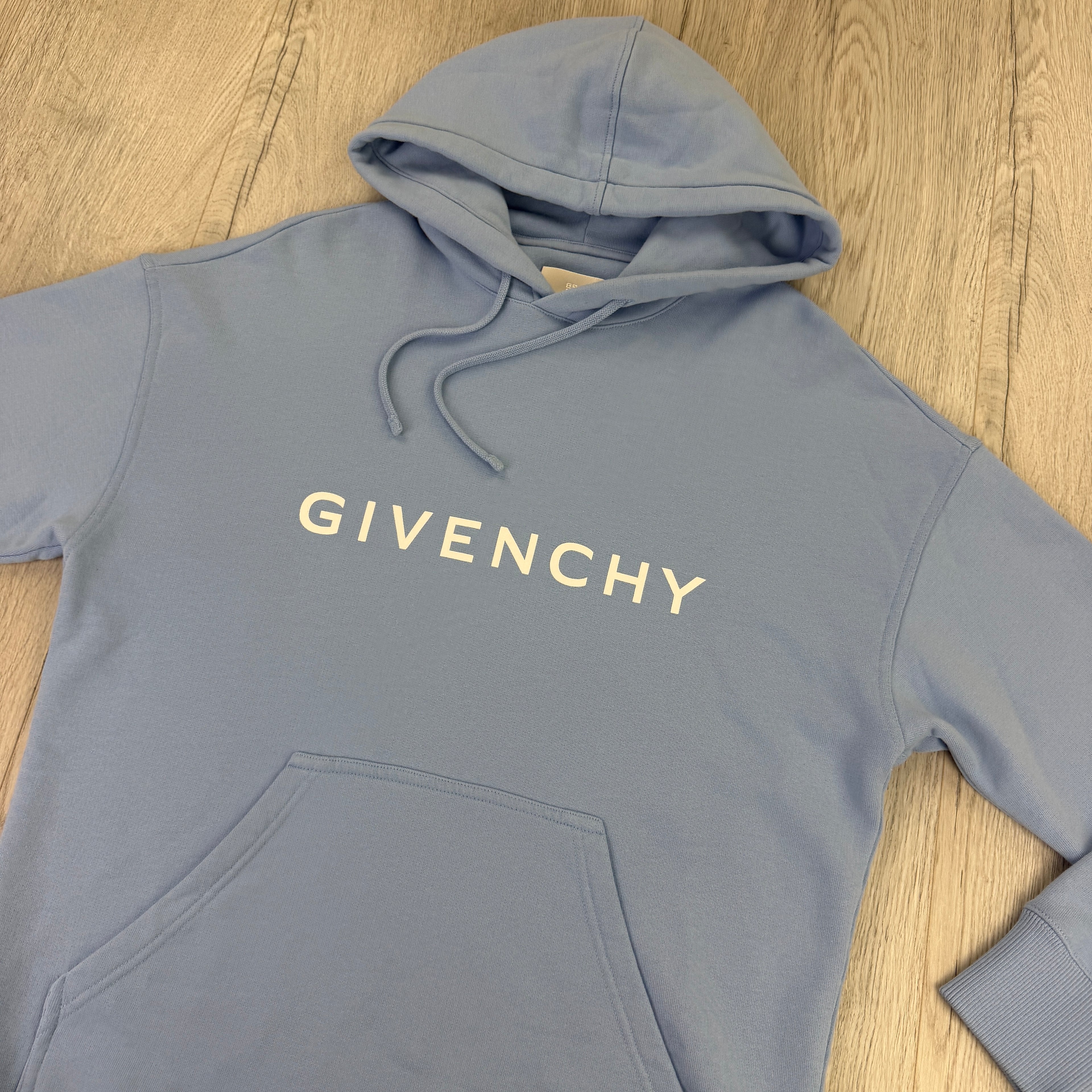Givenchy Men’s Blue Pullover Hoodie - Small (Fit Medium)
