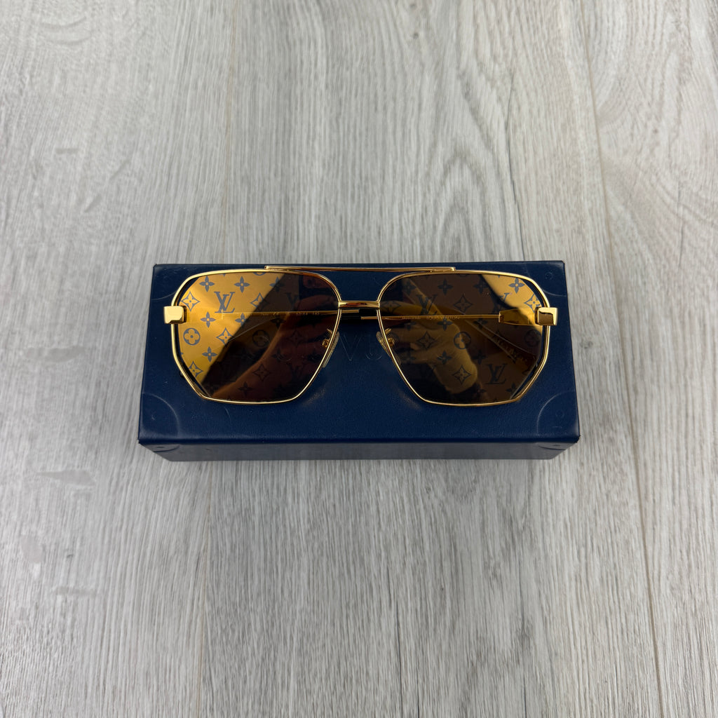 Louis Vuitton Men’s Gold Monogram Sunglasses