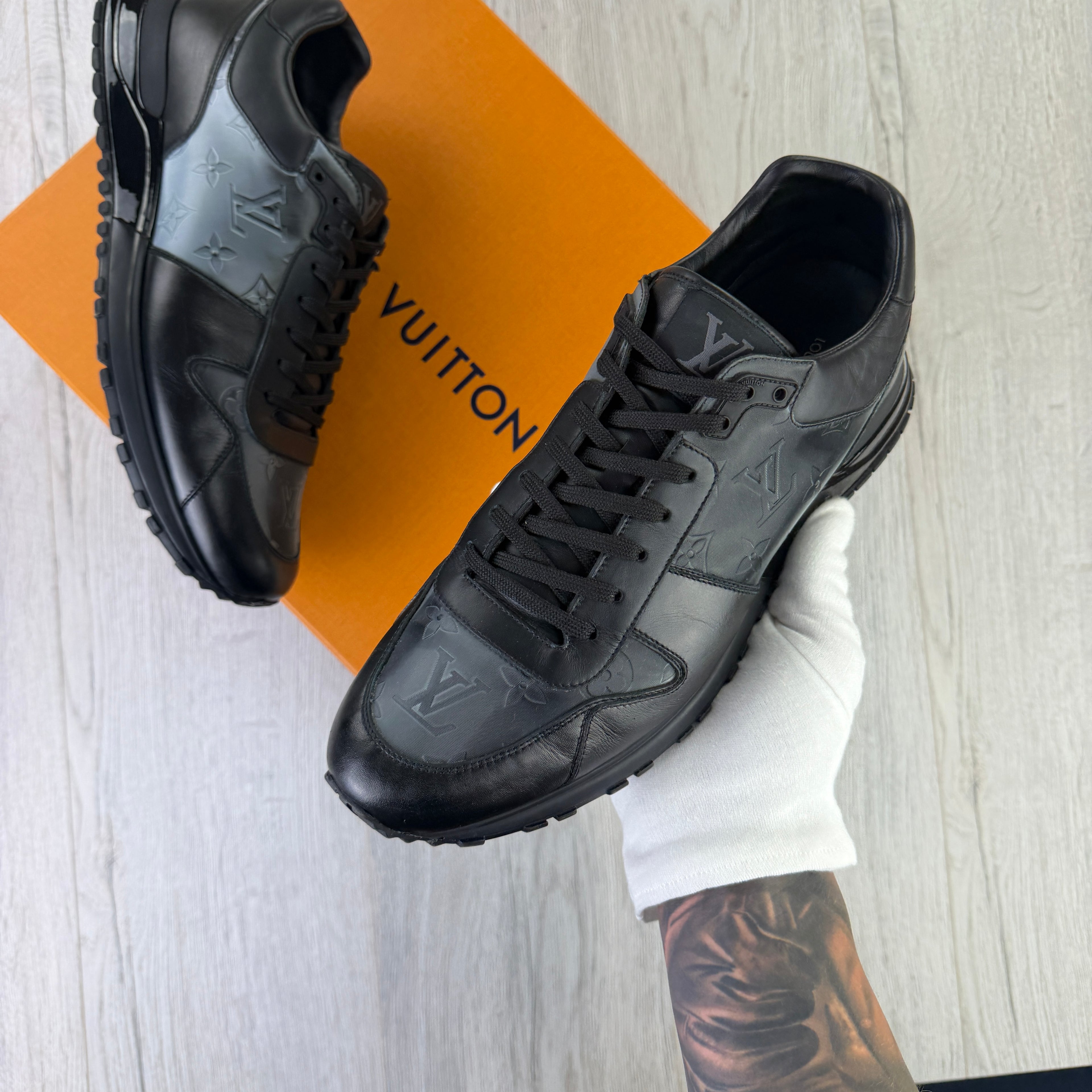 Louis Vuitton Men’s Black Run Away Trainers - Uk 9.5 (Fit 10)