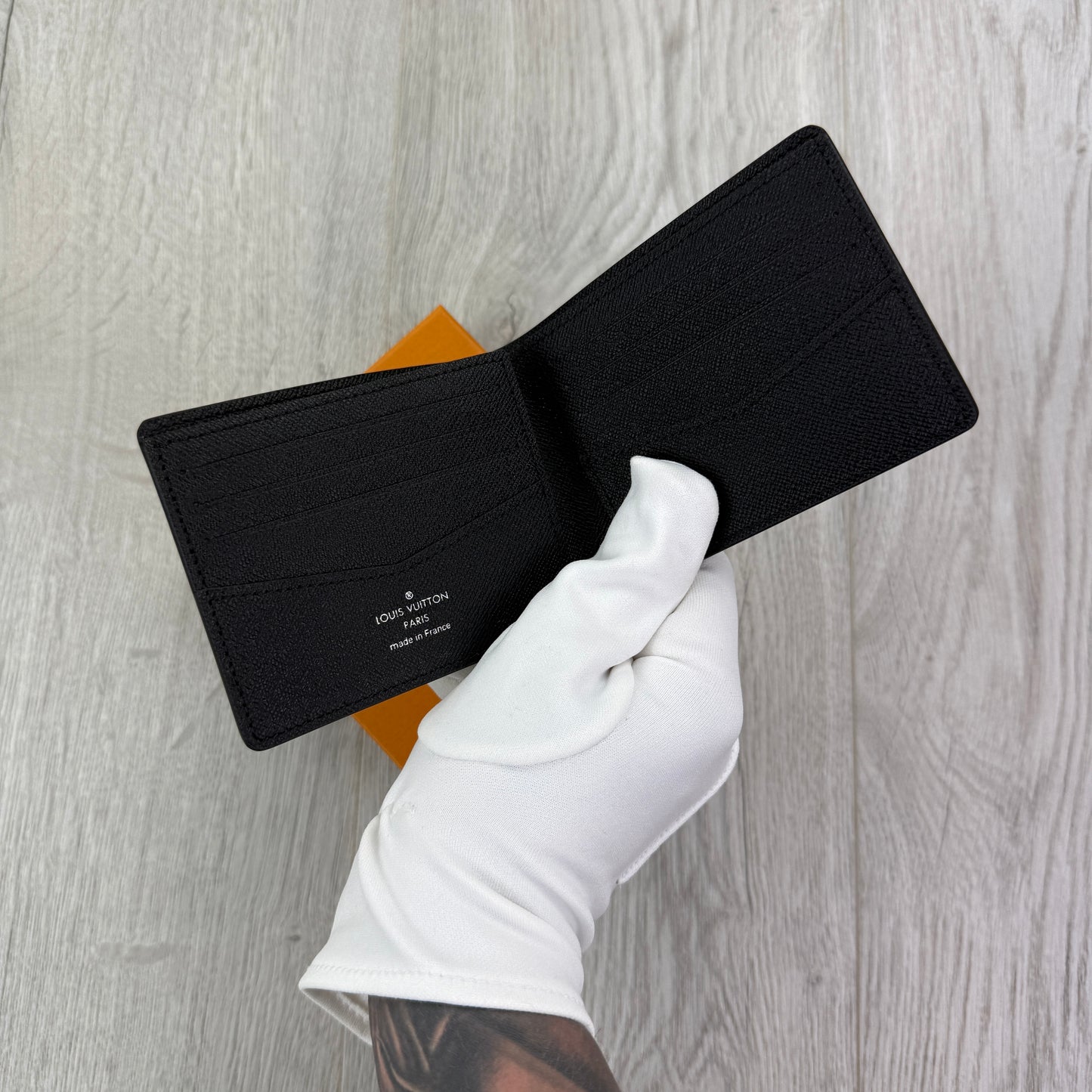 Louis Vuitton Men’s Monogram Graphite Leather Wallet