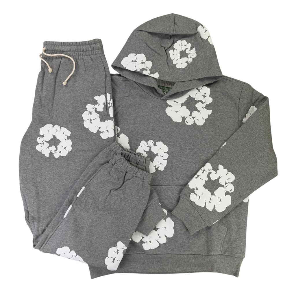 Denim Tears Men’s Grey Cotton Wreath Full Tracksuit