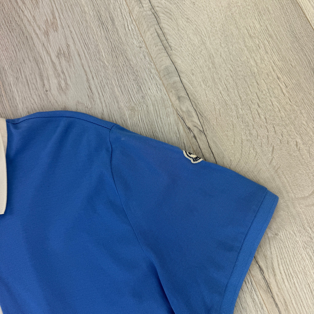 Moncler Men’s Blue Short Sleeve Polo - Large Slim