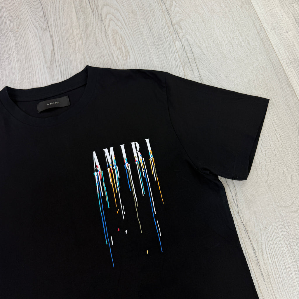 Amiri Men’s Black Drip Core T-shirt - Large