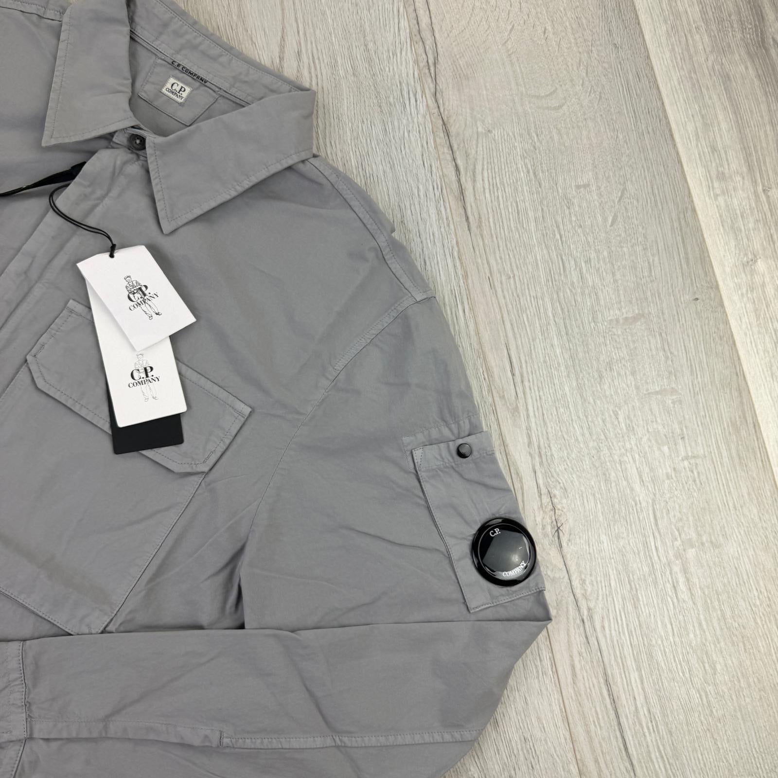 Cp Company Men’s Grey Zip-up Overshirt - XL