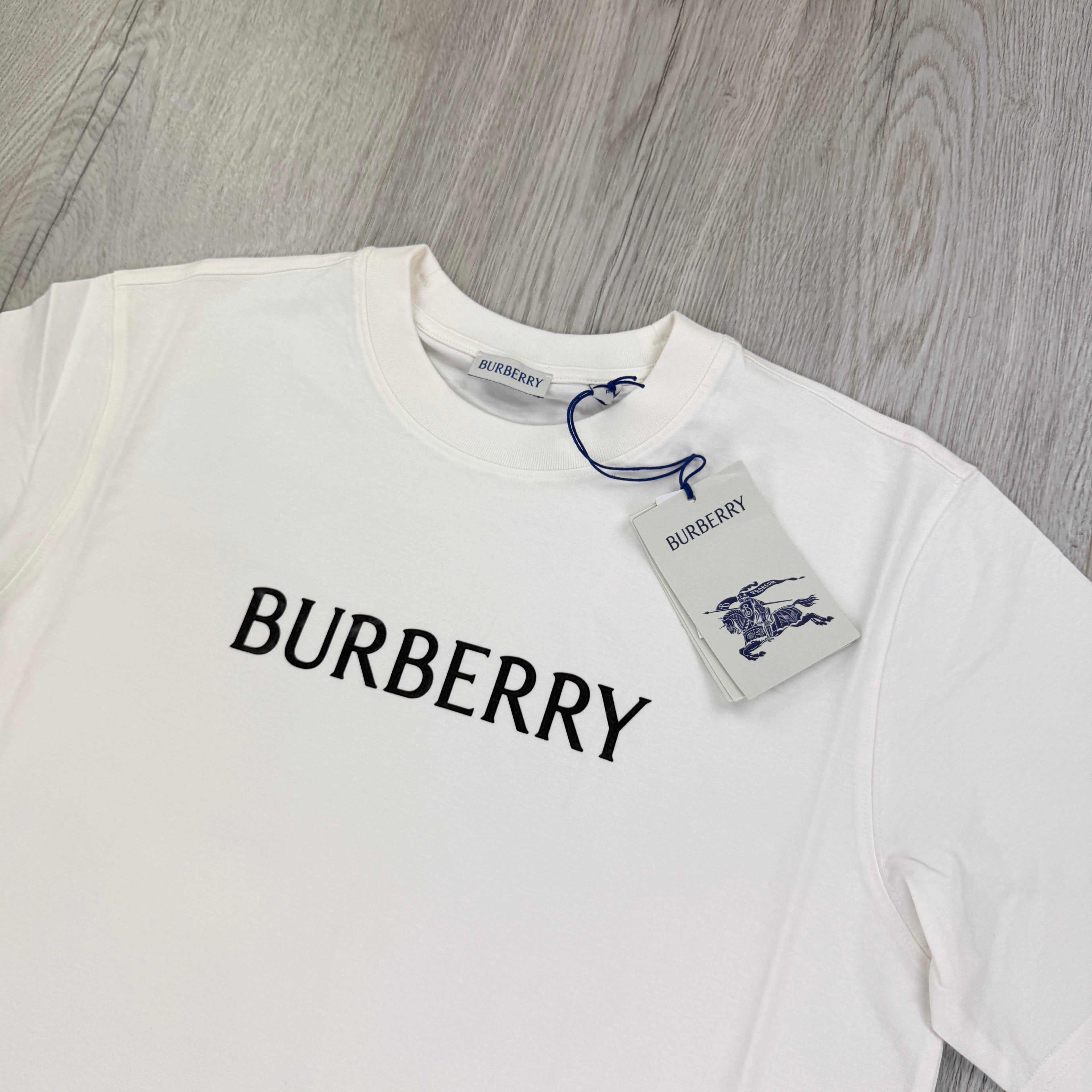 Burberry Men’s White T-shirt & Shorts Set