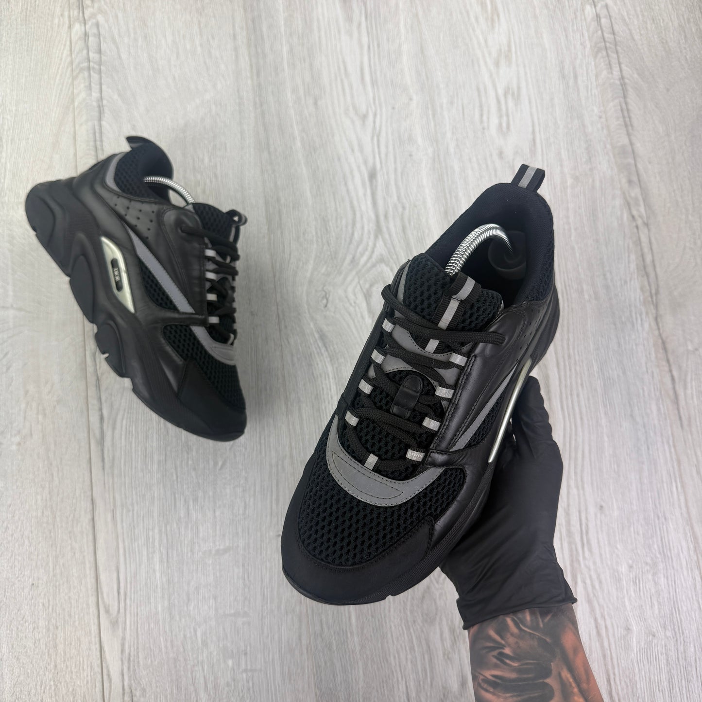 Dior B22 Men’s Triple Black Trainers - 43 (Fit Uk 8/8.5)