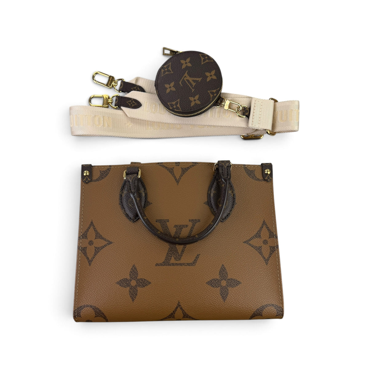 Louis Vuitton Women’s Brown Monogram Reverse OnTheGo PM Bag
