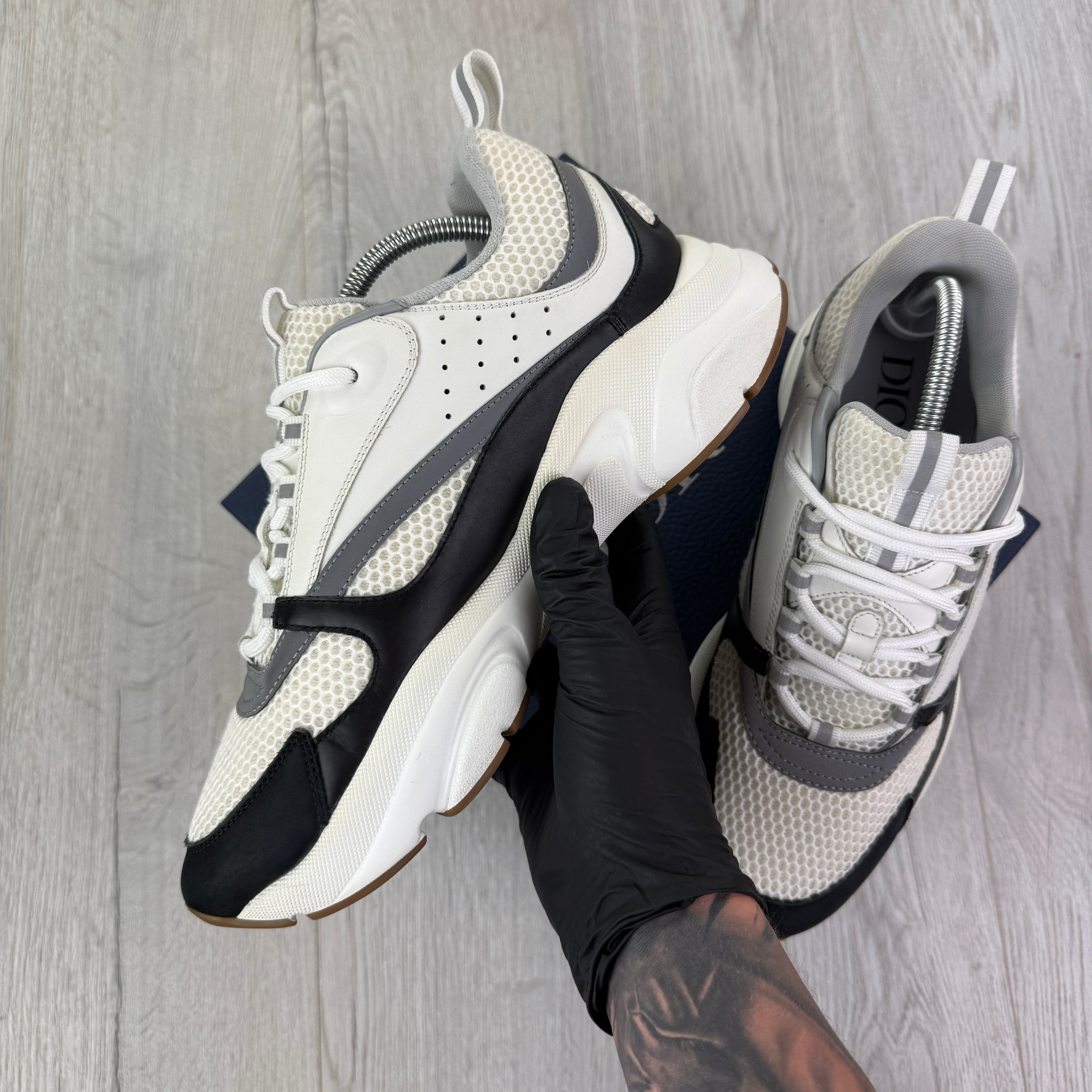 Dior B22 Men’s Black & White Trainers - 44 (Uk 9/9.5)