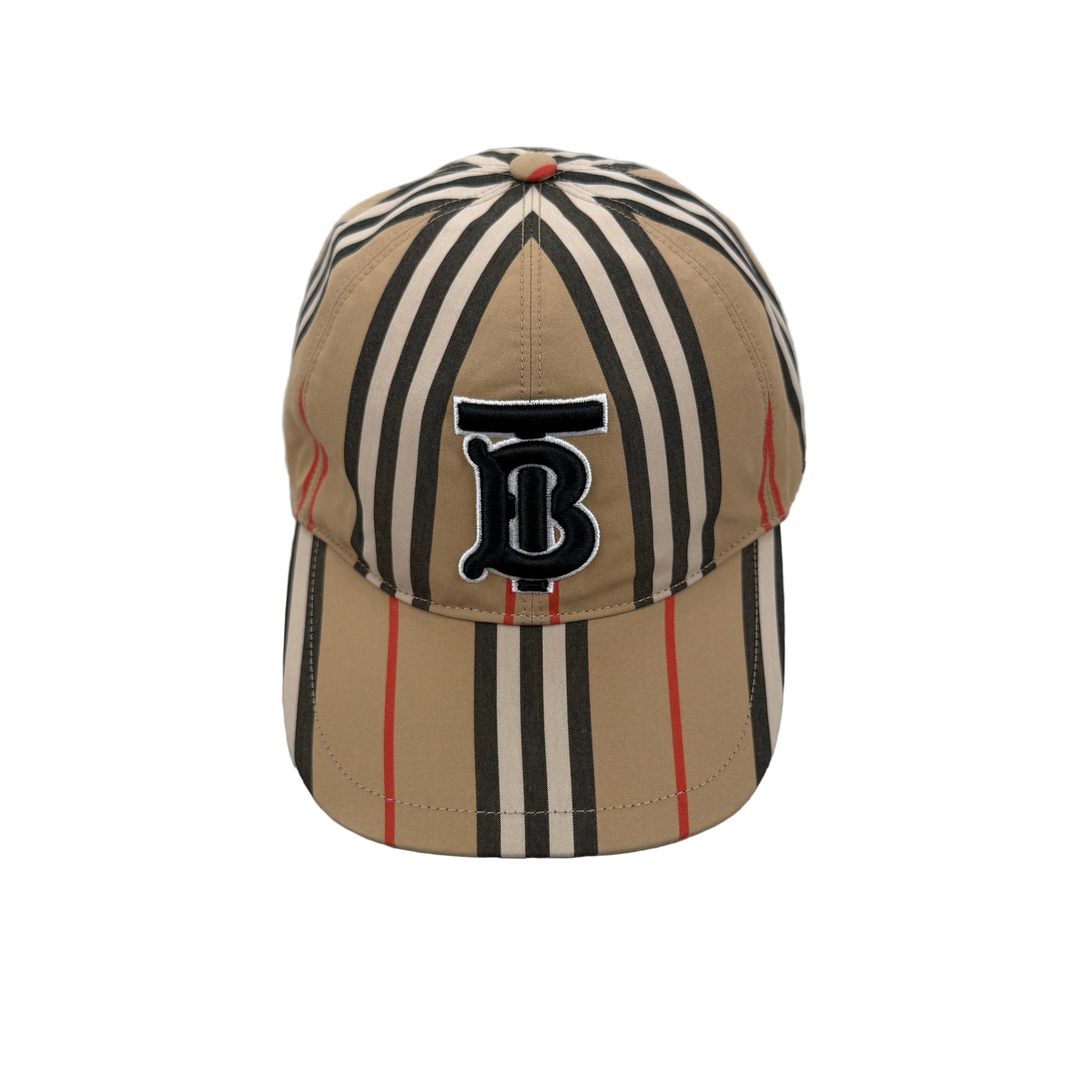 Burberry Men’s Beige BT Logo Baseball Cap - Large