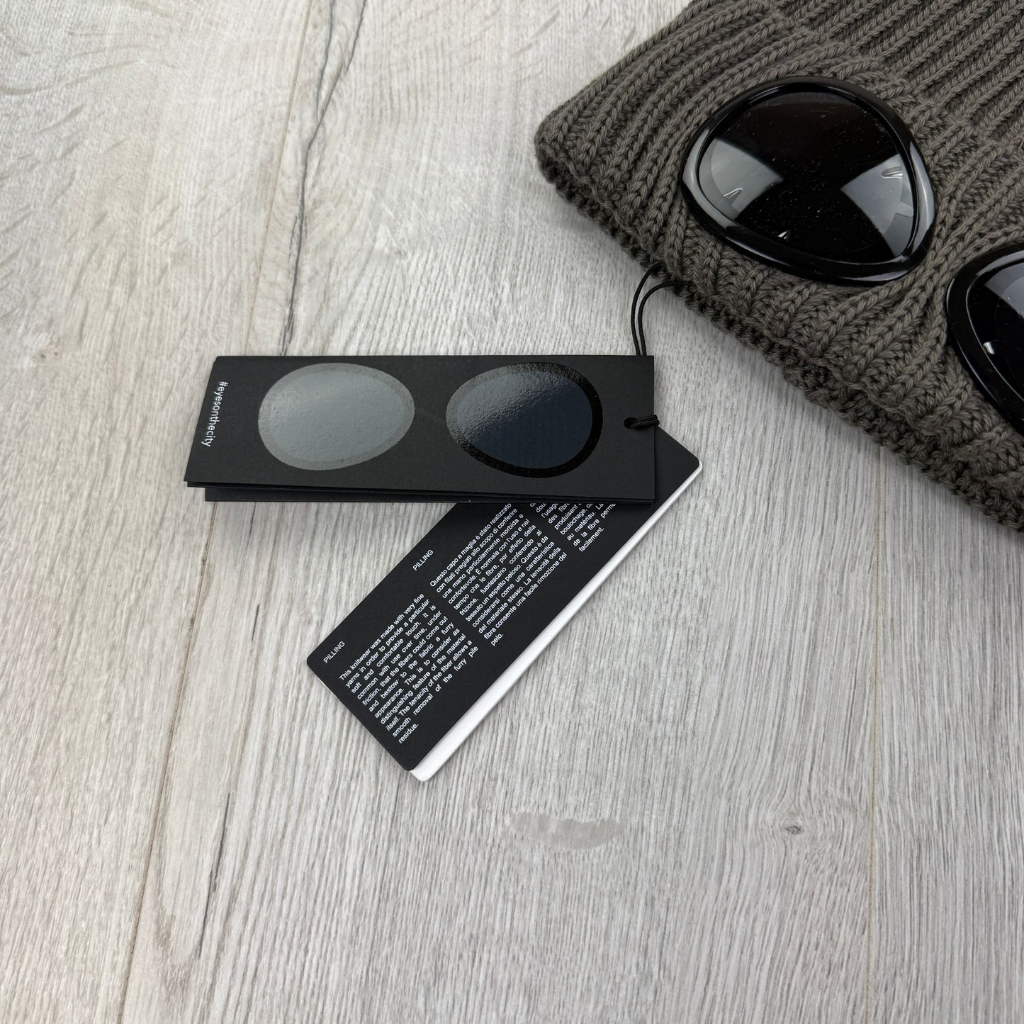 CP Company Men’s Grey Goggle Beanie