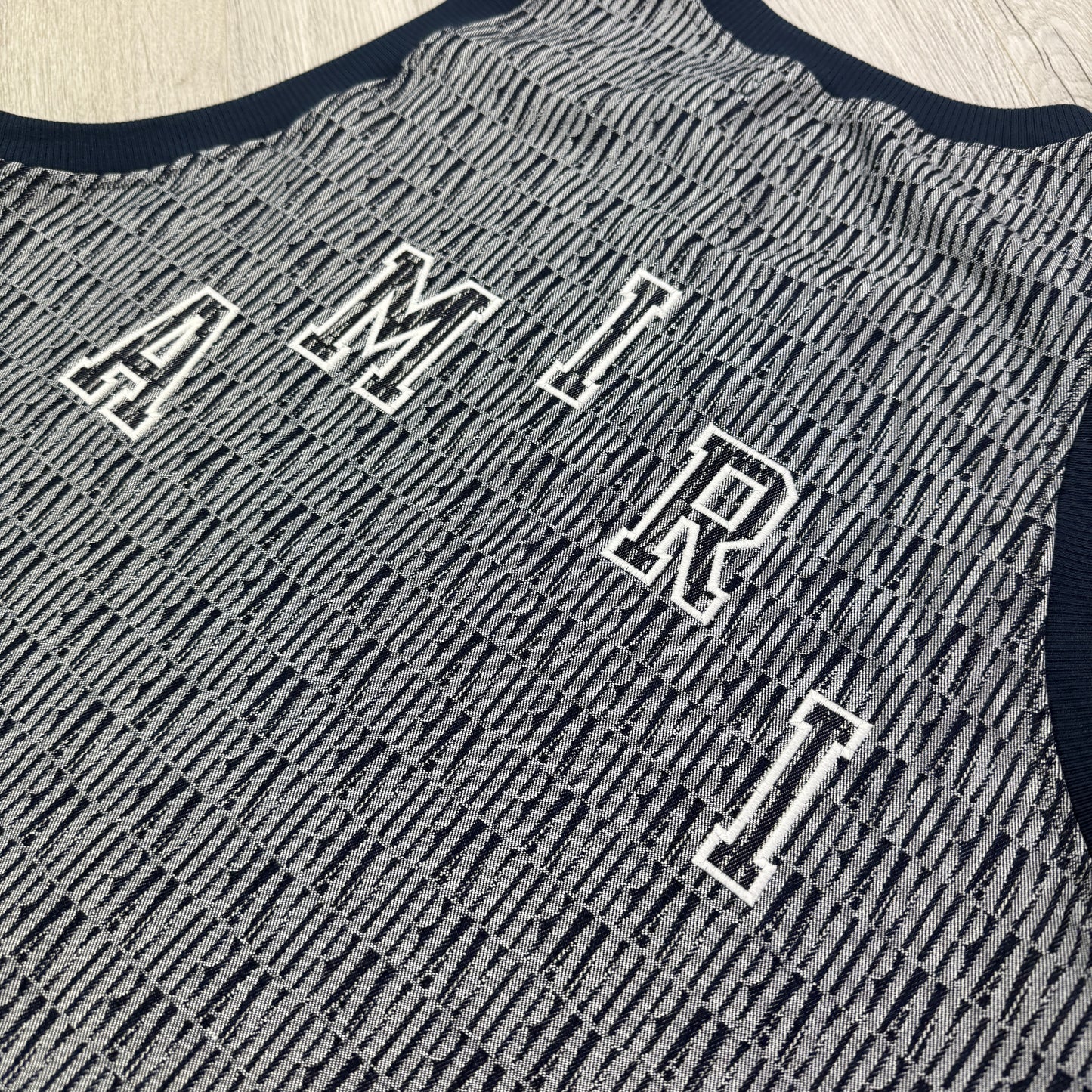 Amiri Men’s Embroidered American Jersey Style Tank Top - Large